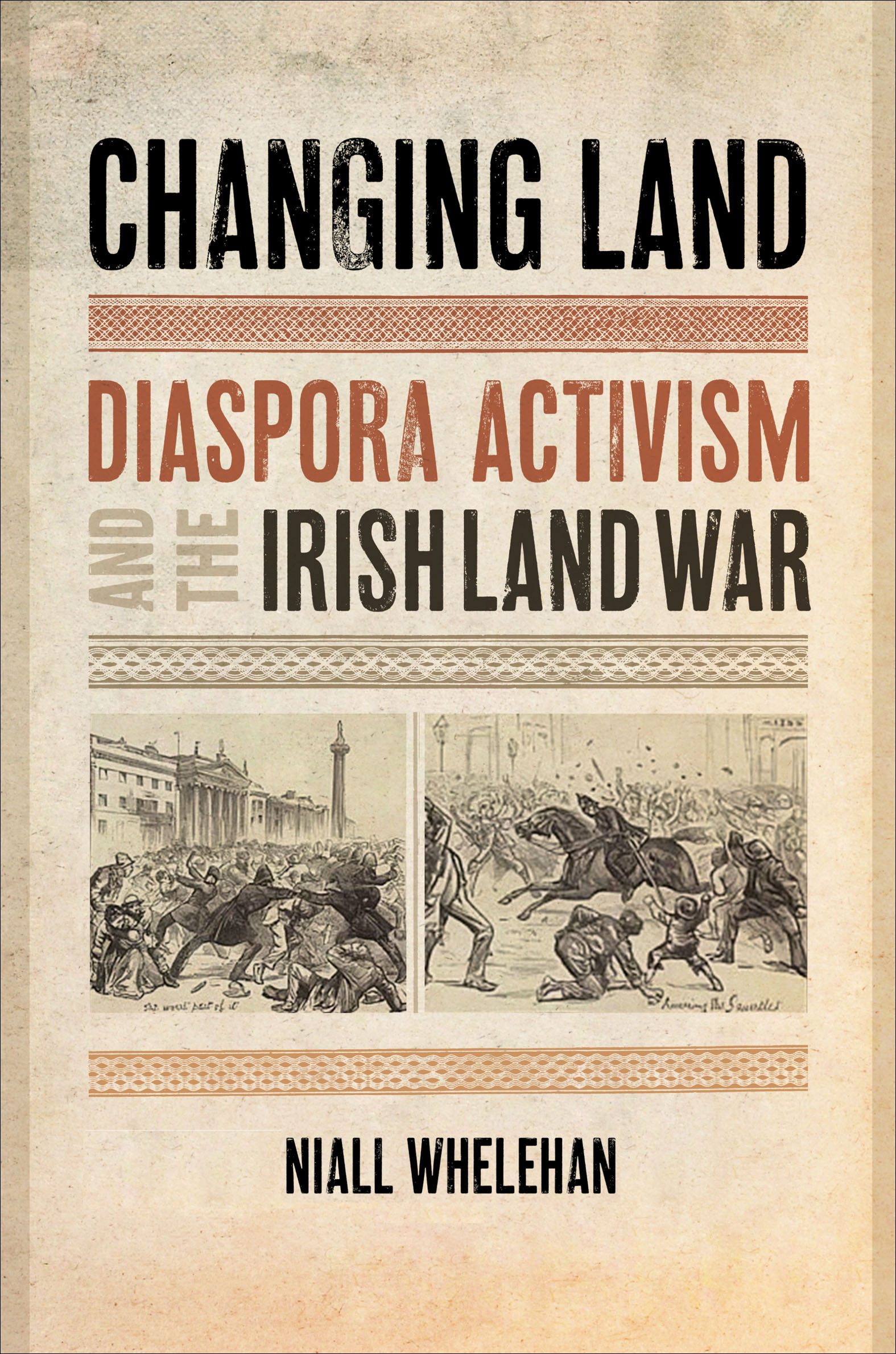 This image is the cover for the book Changing Land, The Glucksman Irish Diaspora Series