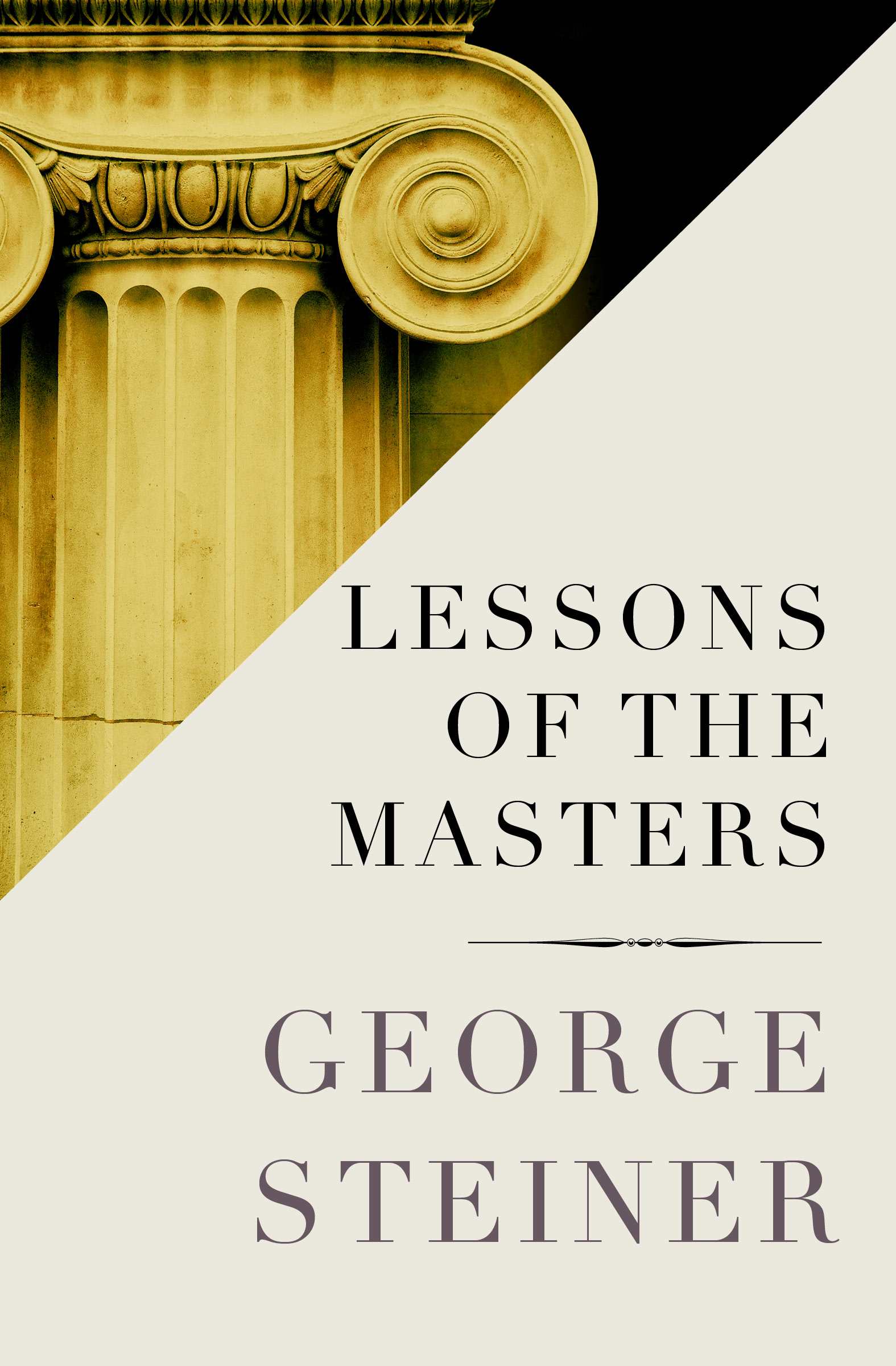 This image is the cover for the book Lessons of the Masters