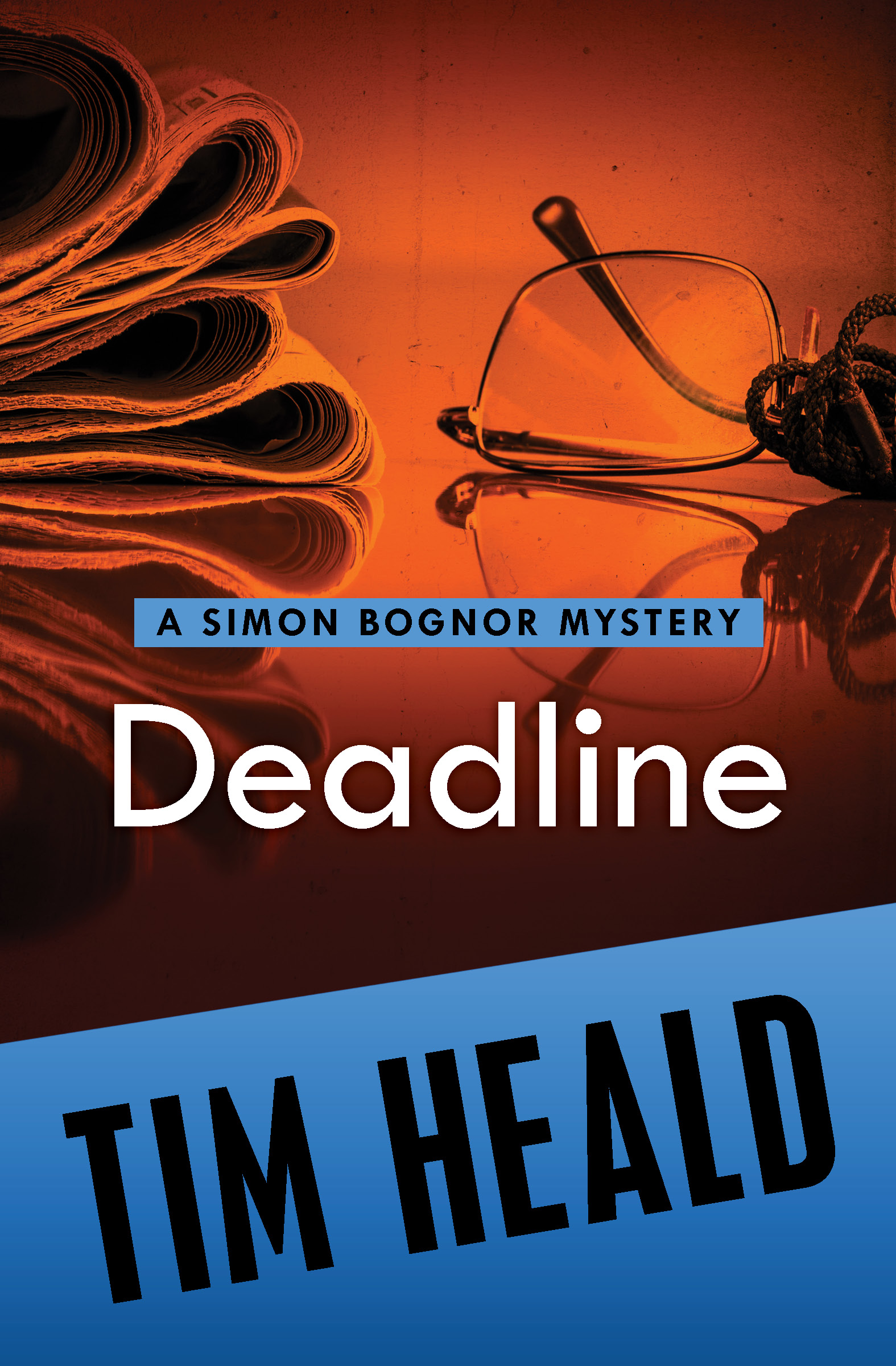 This image is the cover for the book Deadline, The Simon Bognor Mysteries