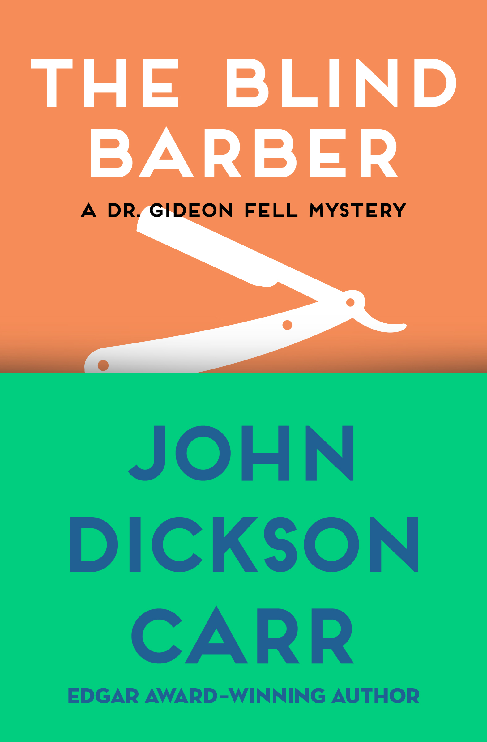 This image is the cover for the book Blind Barber, The Dr. Gideon Fell Mysteries