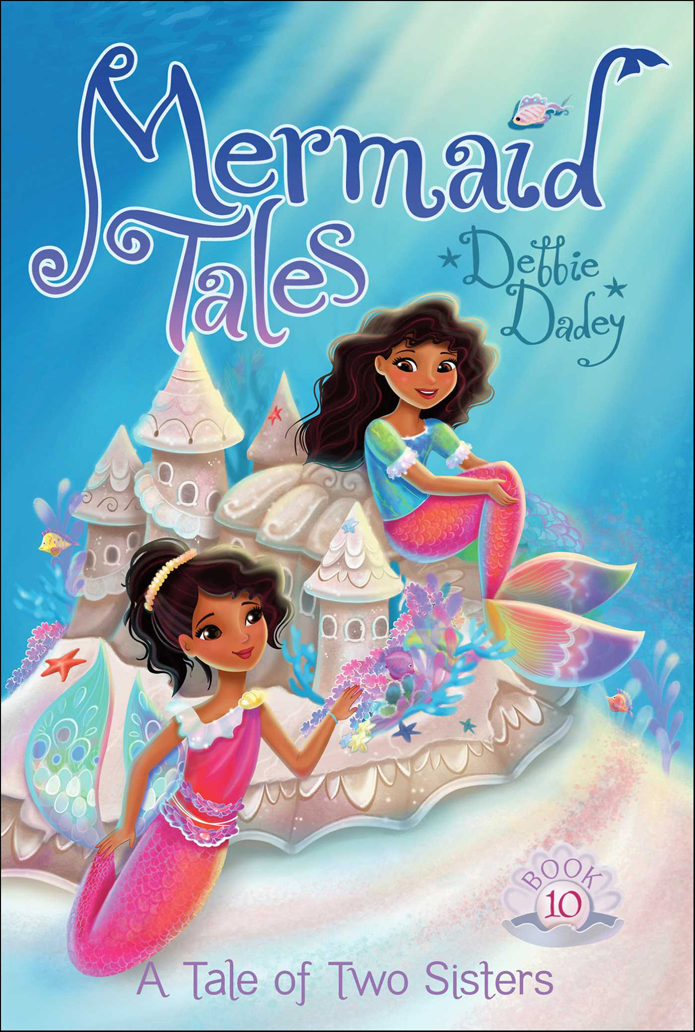 This image is the cover for the book Tale of Two Sisters, Mermaid Tales