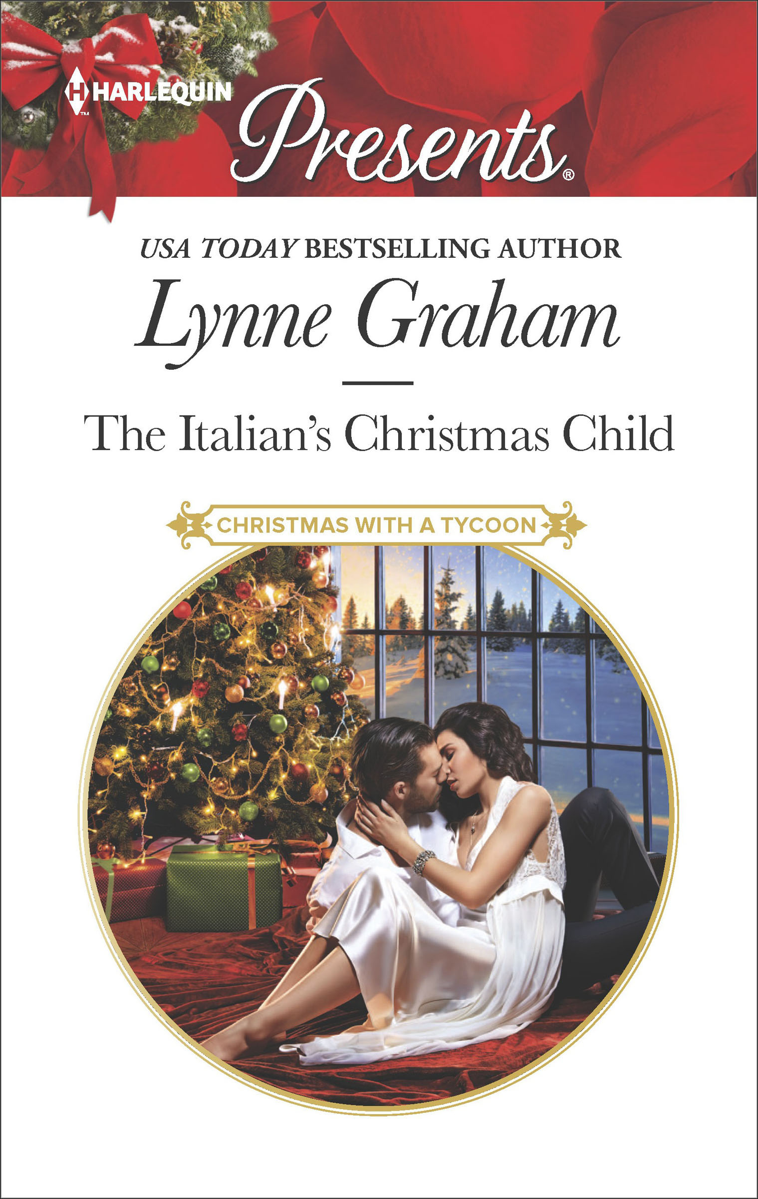 This image is the cover for the book Italian's Christmas Child, Christmas with a Tycoon