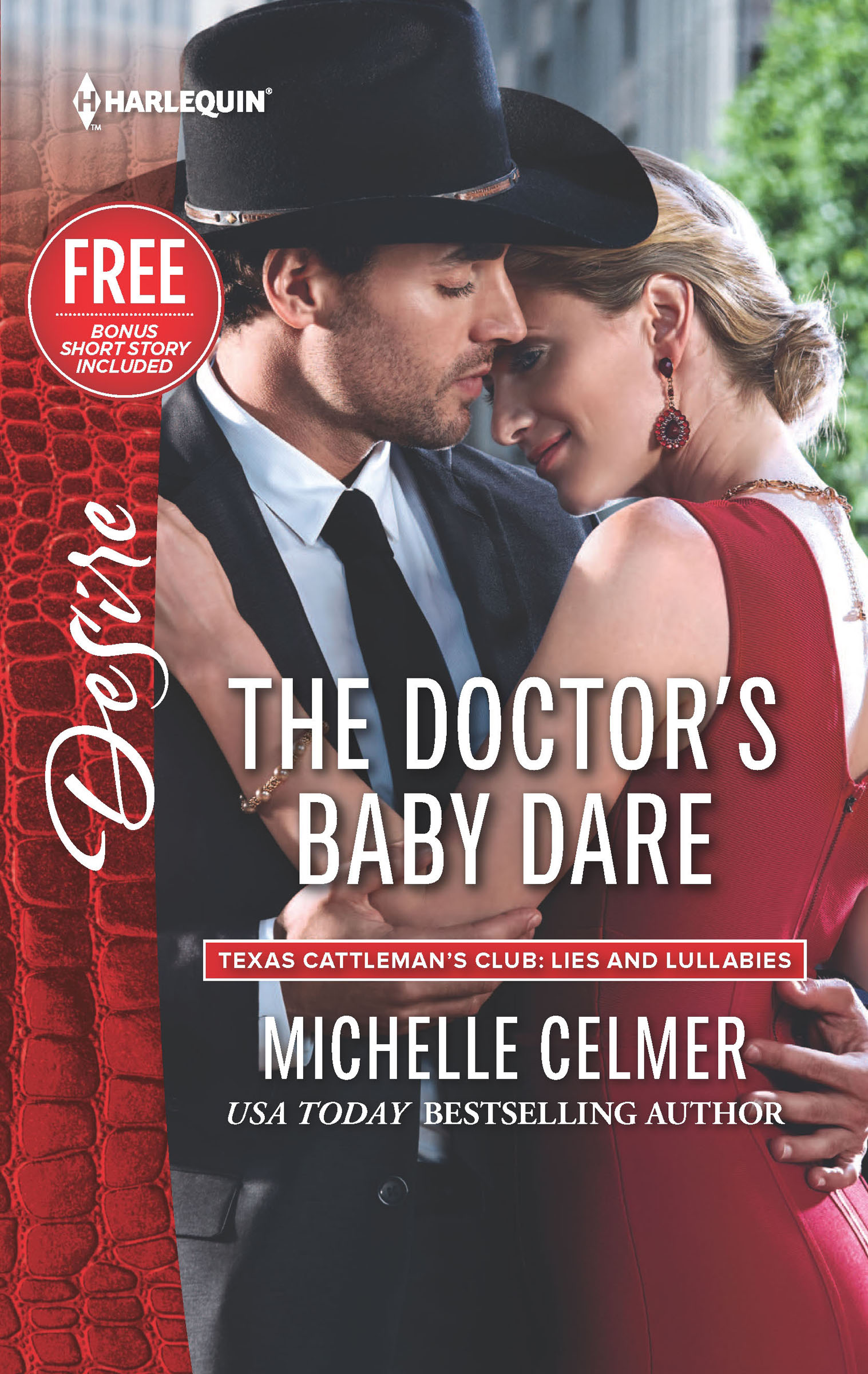 This image is the cover for the book Doctor's Baby Dare, Texas Cattleman's Club: Lies and Lullabies