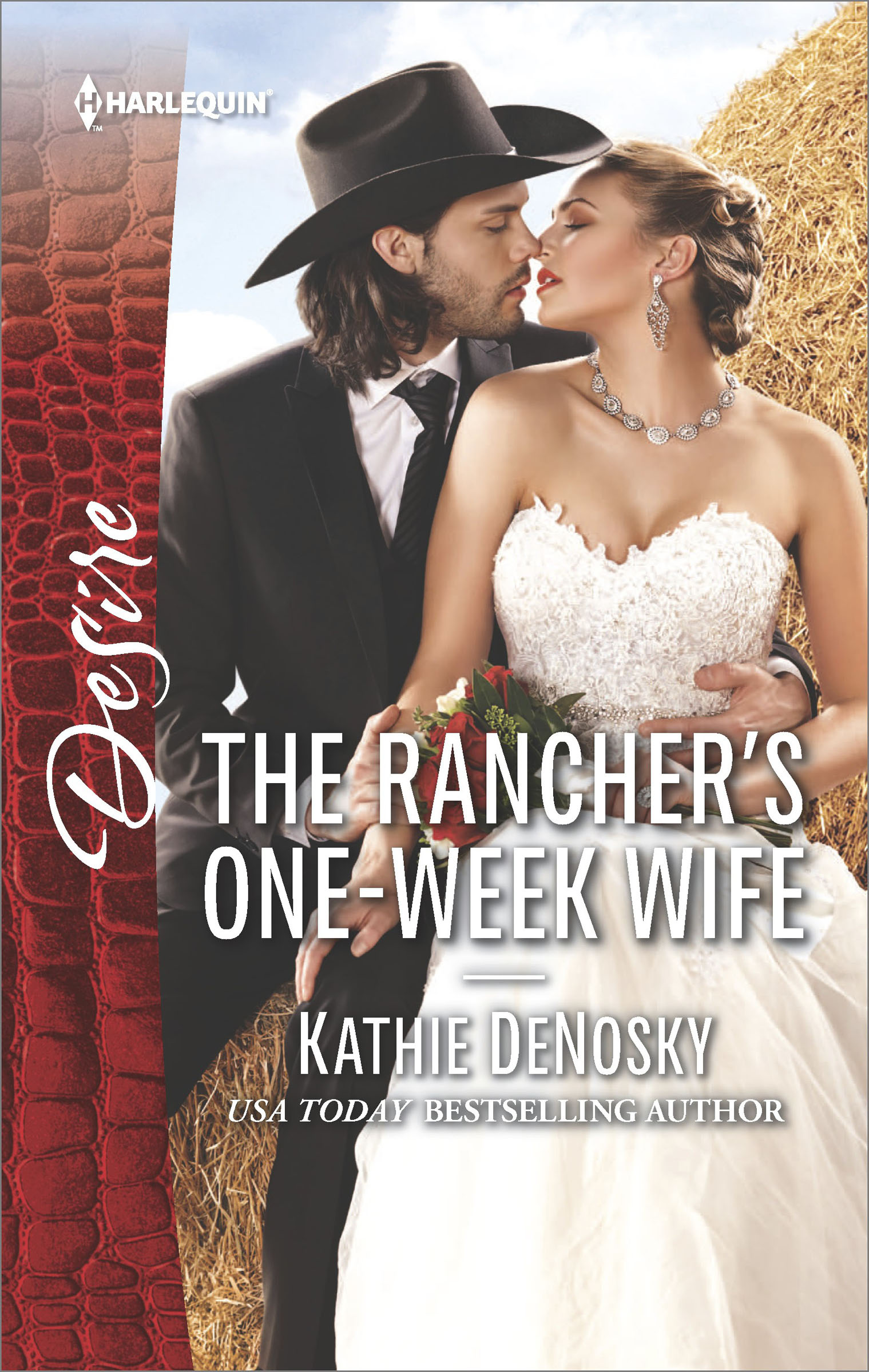 This image is the cover for the book Rancher's One-Week Wife