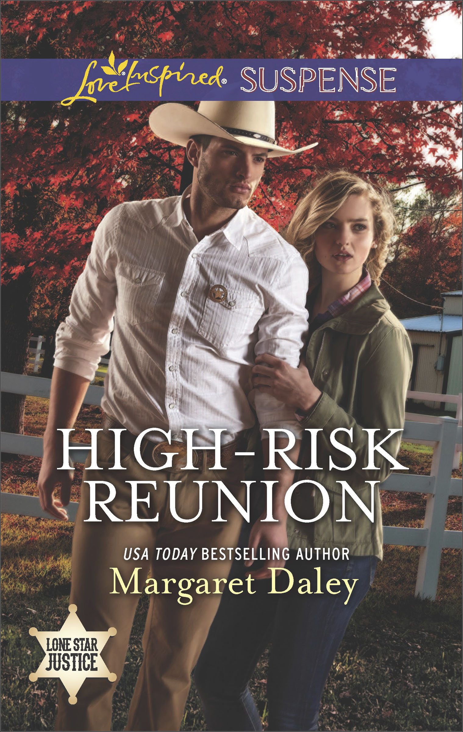 This image is the cover for the book High-Risk Reunion, Lone Star Justice