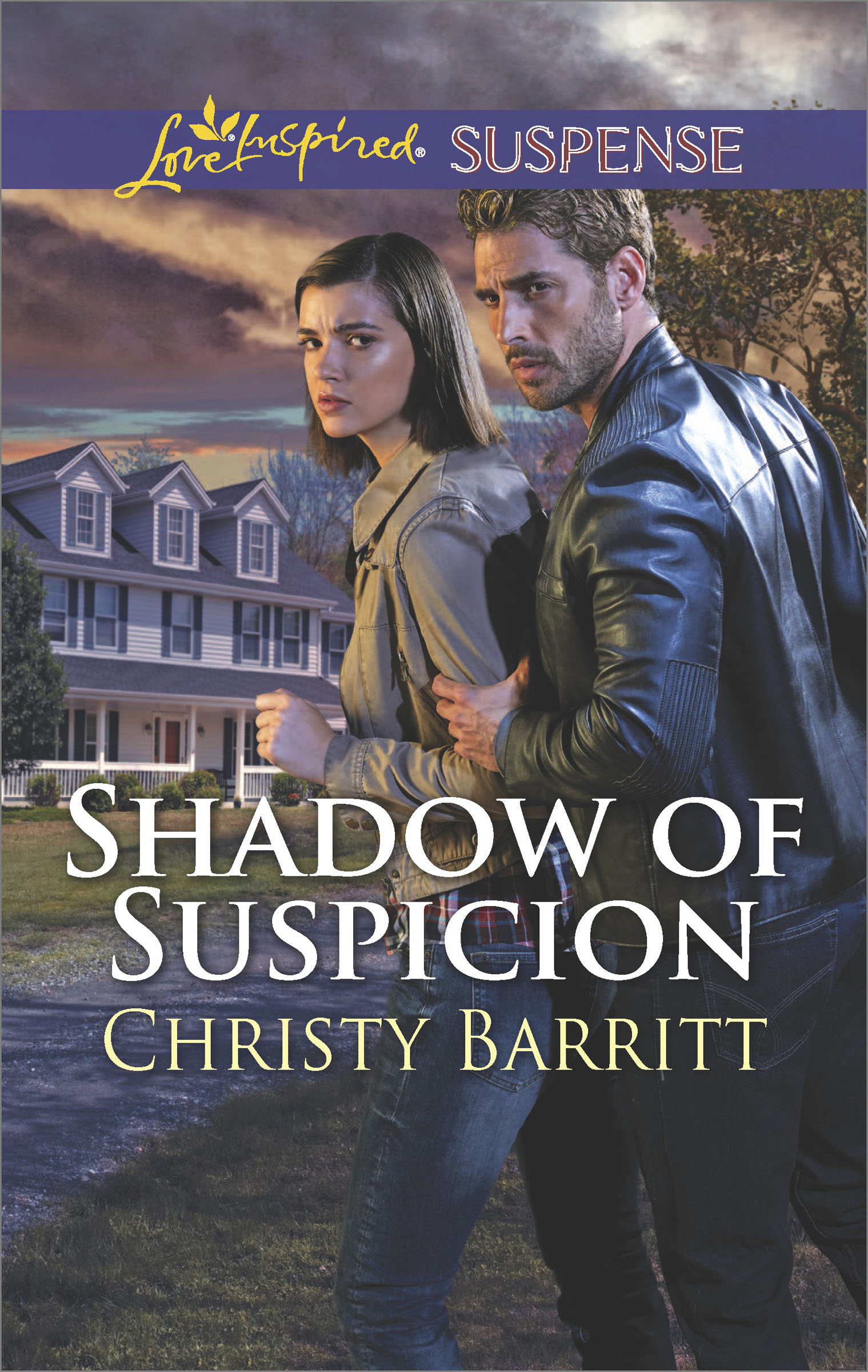 This image is the cover for the book Shadow of Suspicion