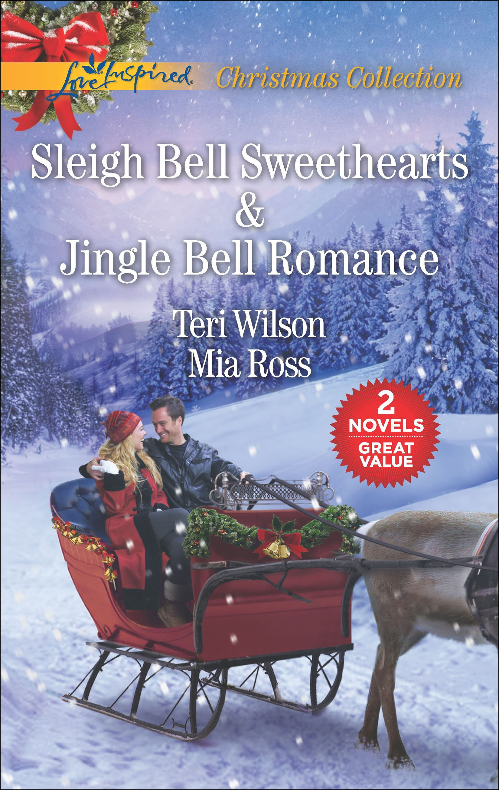 This image is the cover for the book Sleigh Bell Sweethearts & Jingle Bell Romance