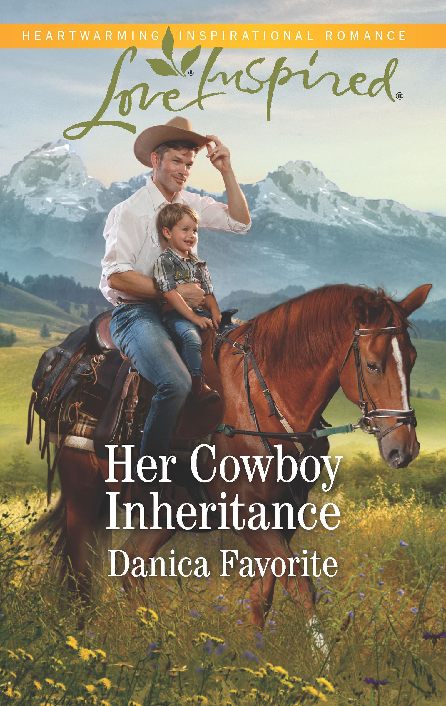 This image is the cover for the book Her Cowboy Inheritance, Three Sisters Ranch