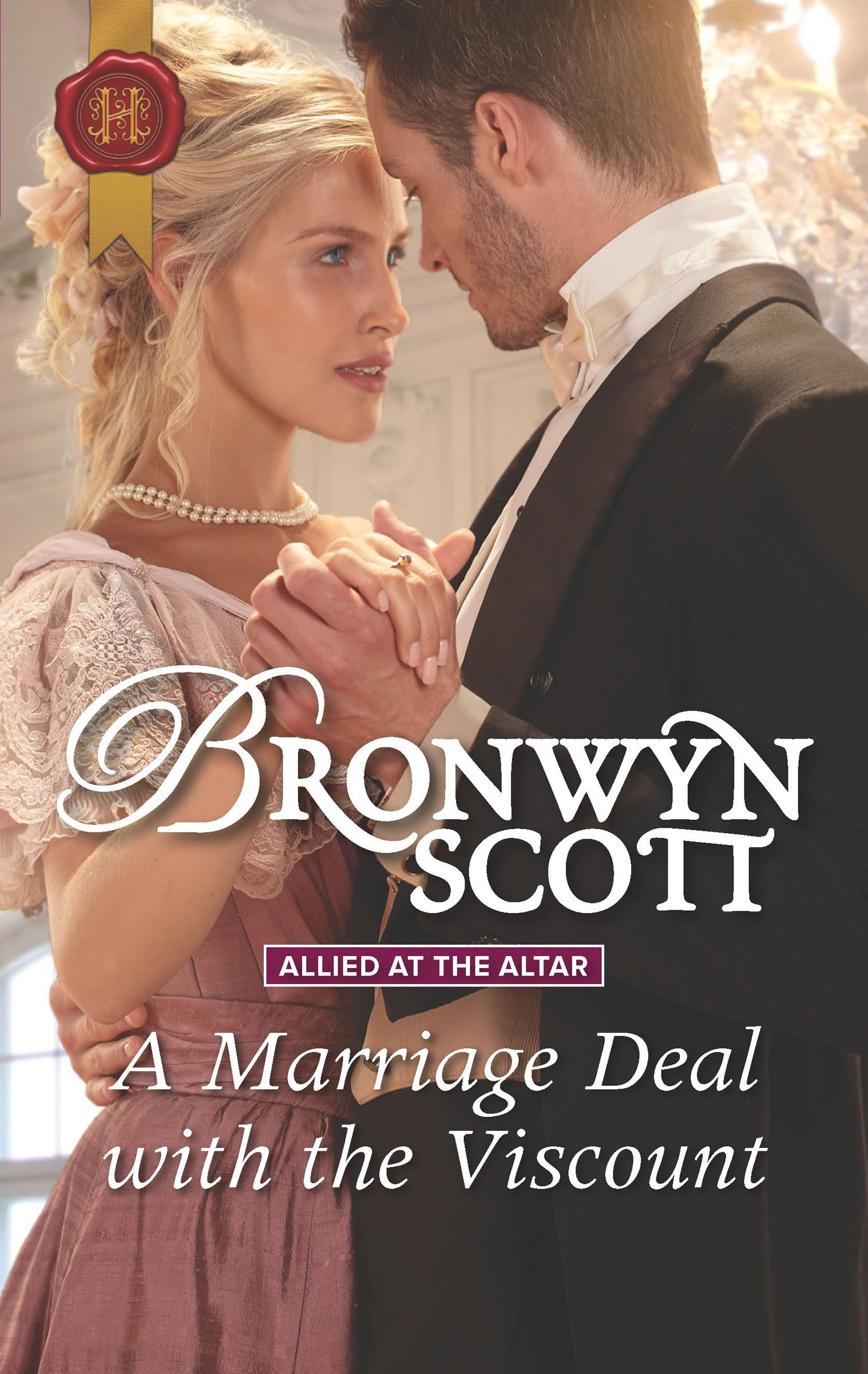 This image is the cover for the book Marriage Deal with the Viscount, Allied at the Altar