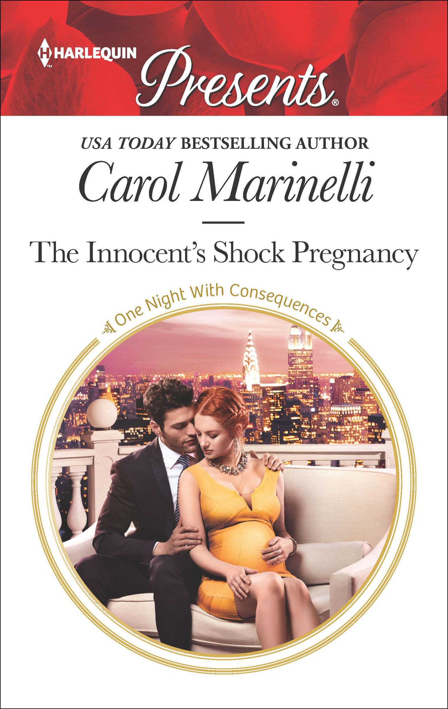 This image is the cover for the book Innocent's Shock Pregnancy, One Night With Consequences