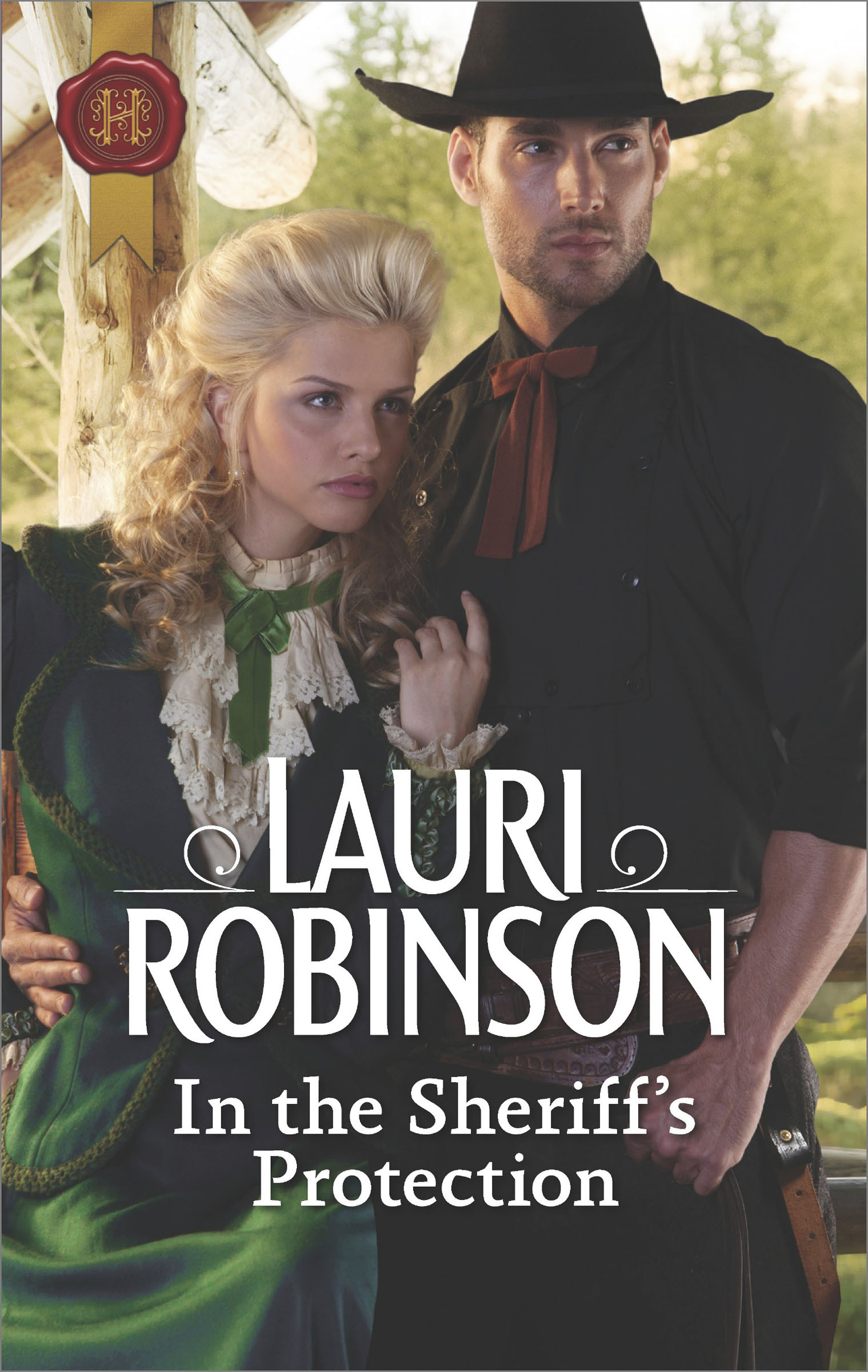 This image is the cover for the book In the Sheriff's Protection, Oak Grove