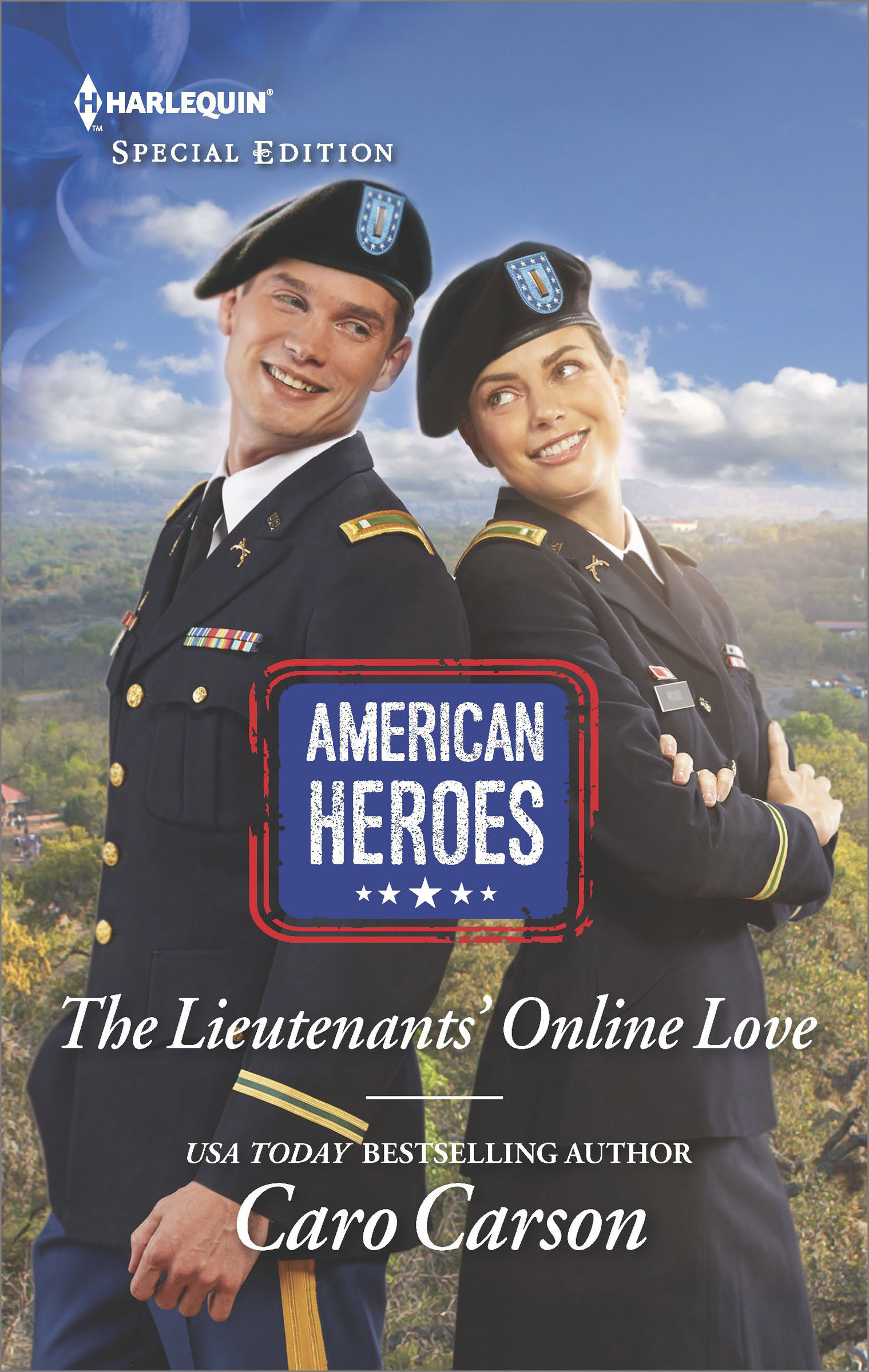 This image is the cover for the book Lieutenants' Online Love, American Heroes
