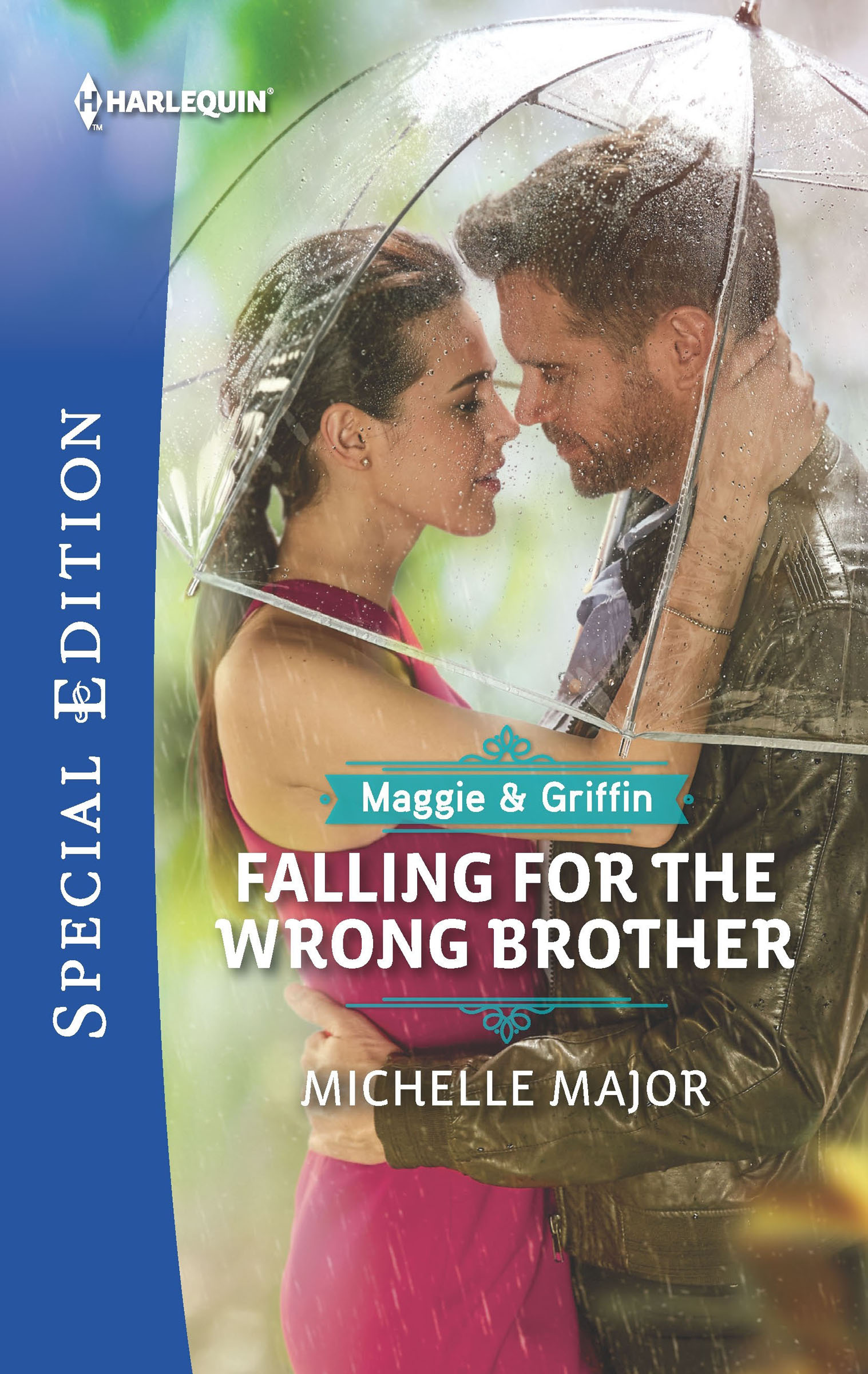 This image is the cover for the book Falling for the Wrong Brother, Maggie & Griffin