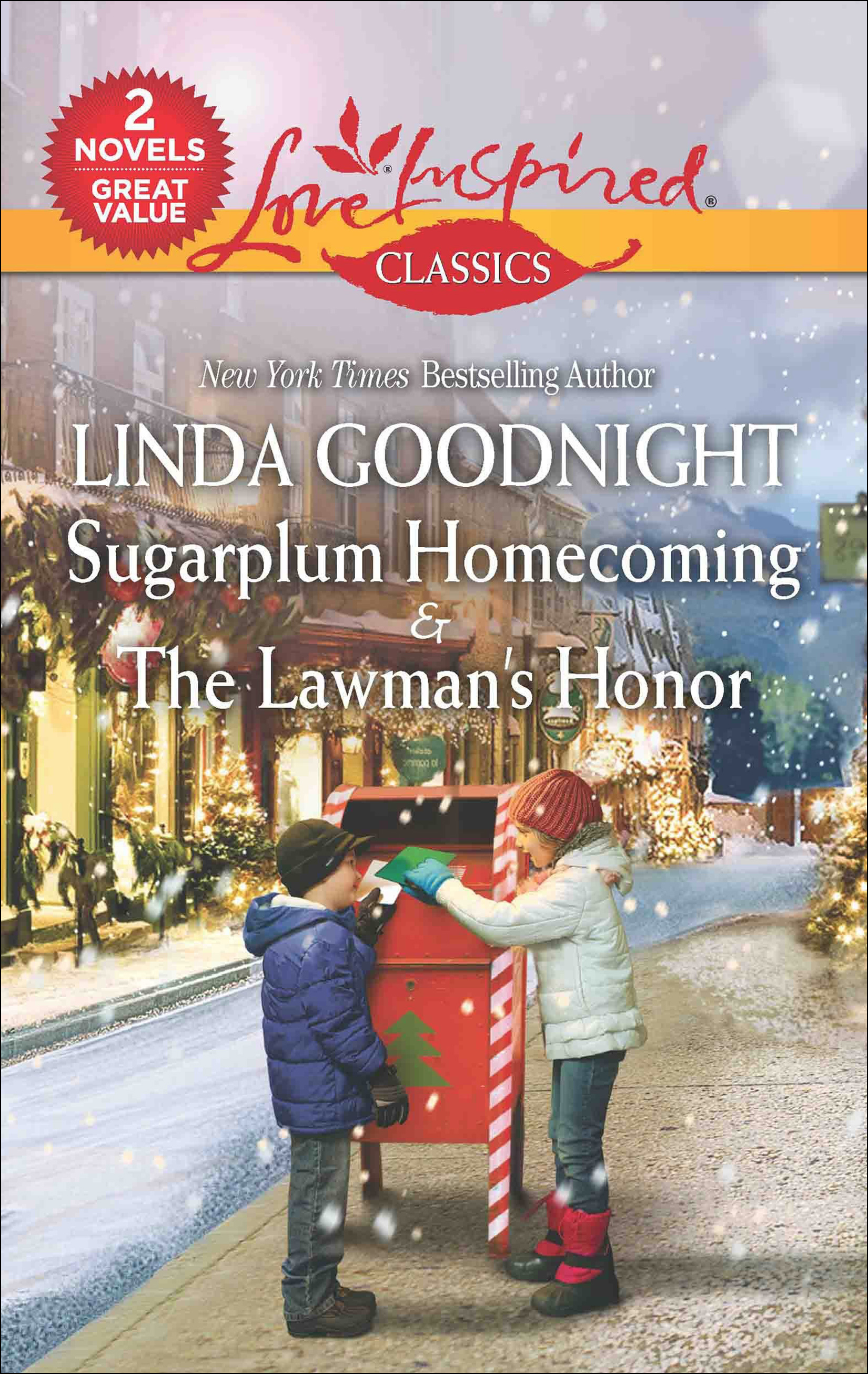 This image is the cover for the book Sugarplum Homecoming and The Lawman's Honor