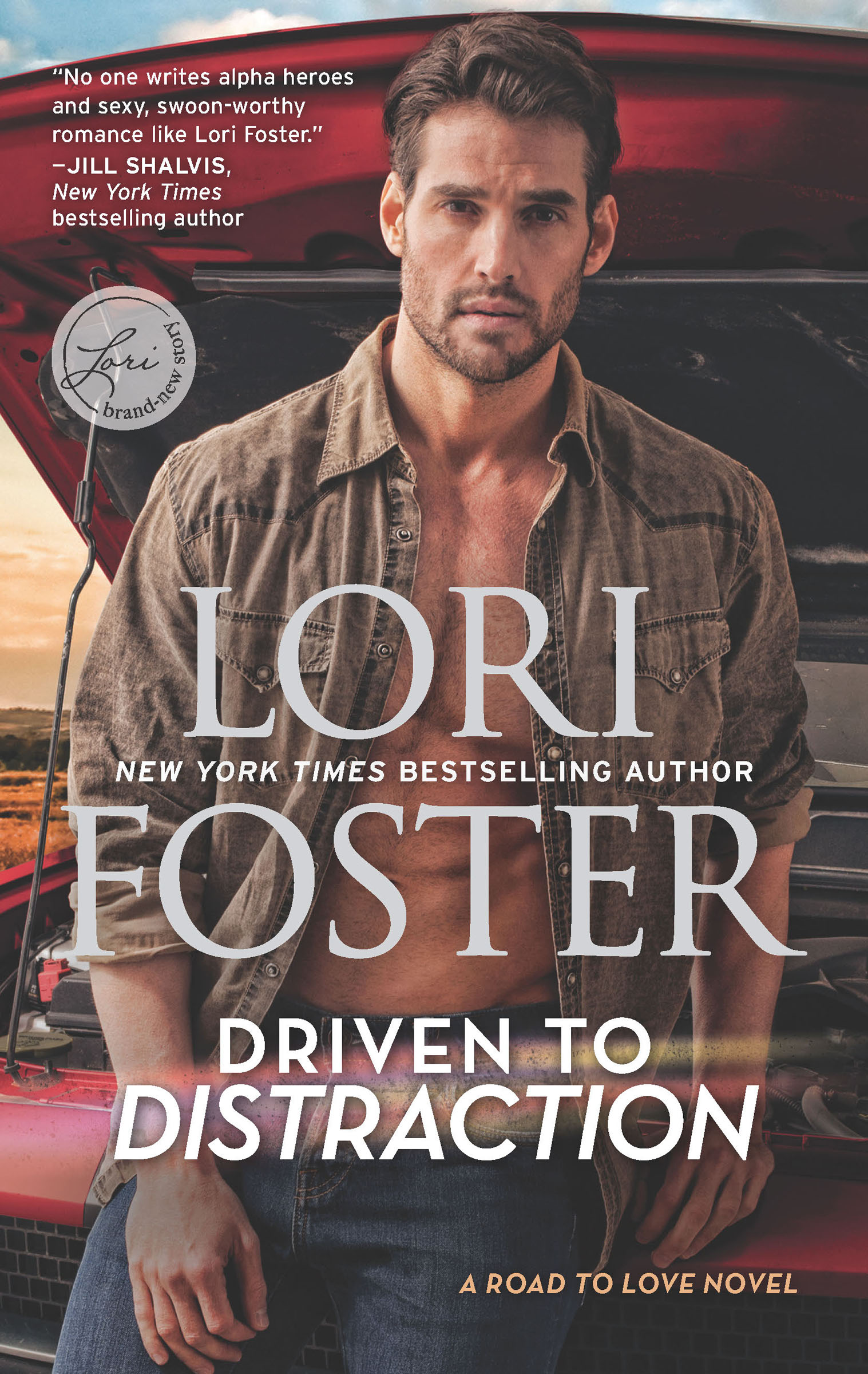 This image is the cover for the book Driven to Distraction, The Road to Love Novels