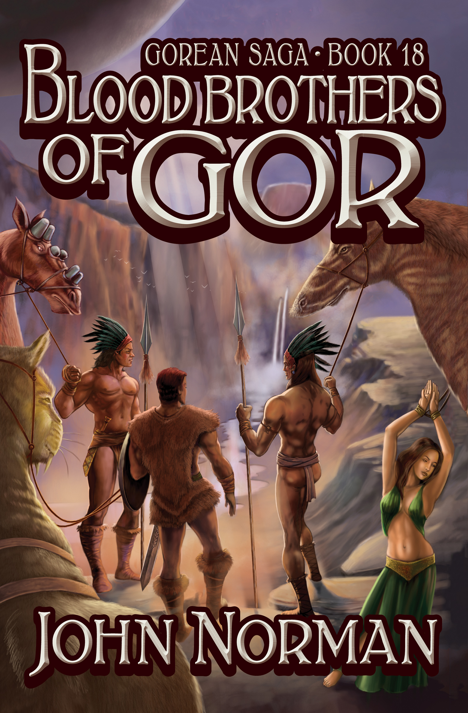 This image is the cover for the book Blood Brothers of Gor, Gorean Saga