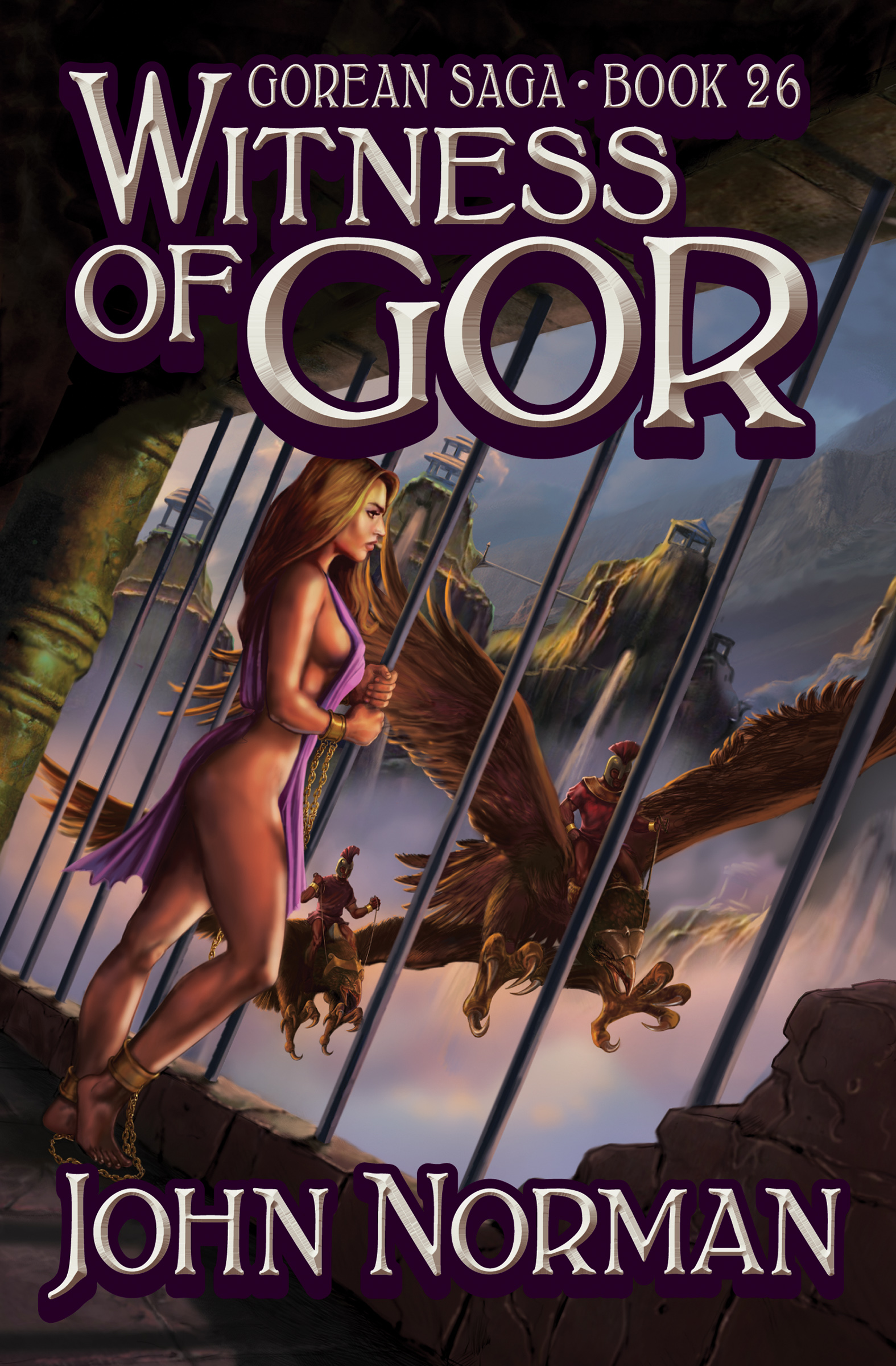 This image is the cover for the book Witness of Gor, Gorean Saga