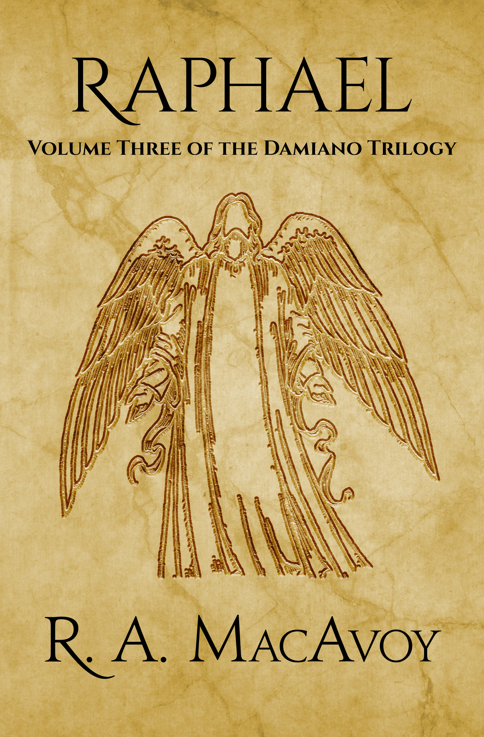 This image is the cover for the book Raphael, The Damiano Trilogy