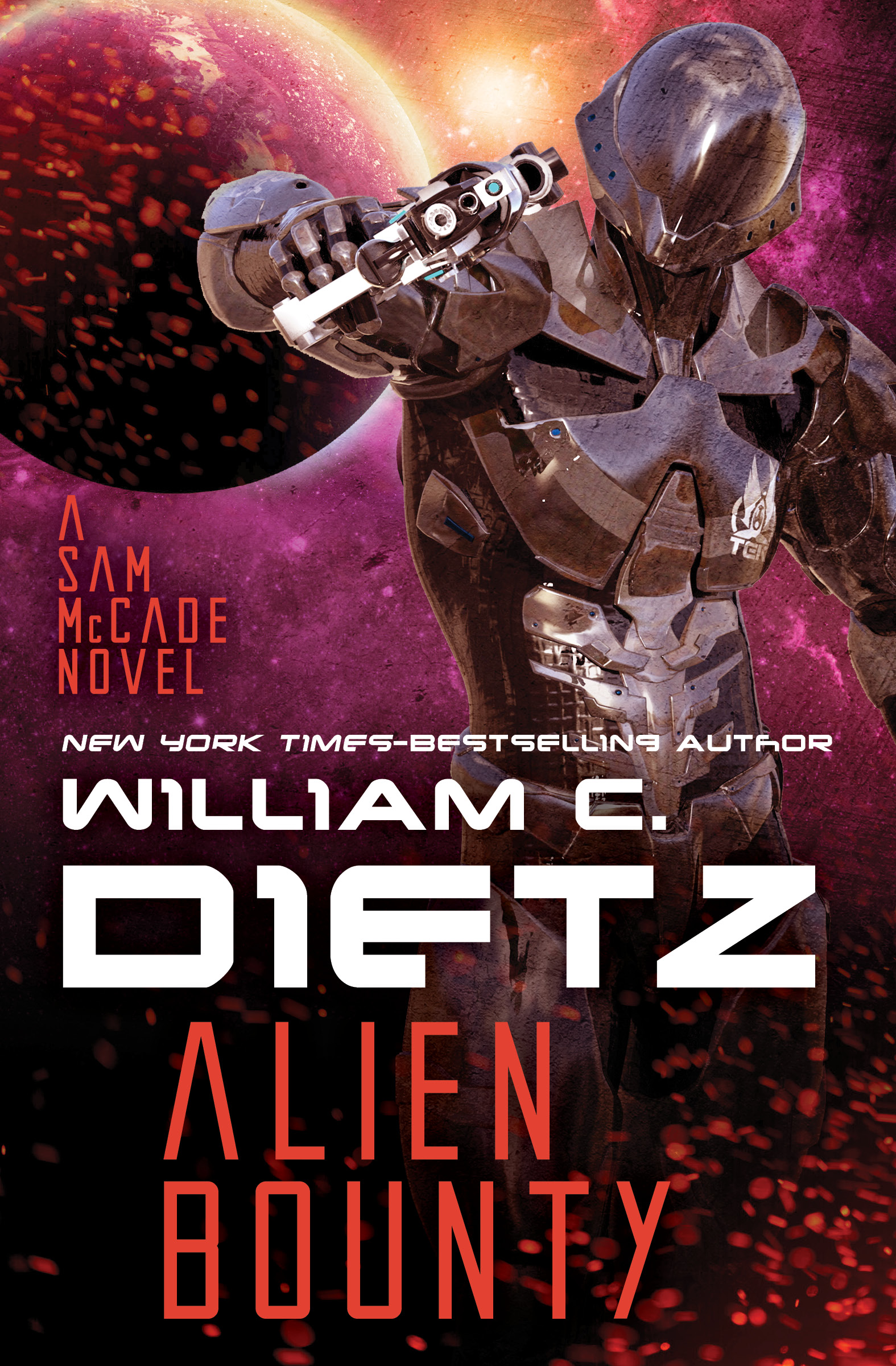 This image is the cover for the book Alien Bounty, Sam McCade