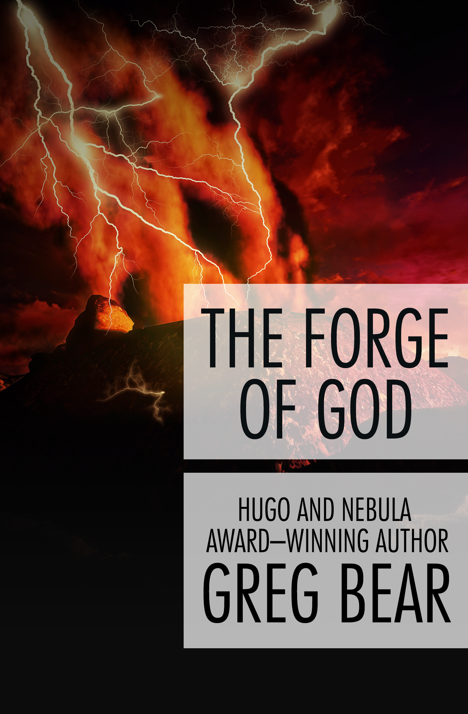 This image is the cover for the book Forge of God, Forge of God