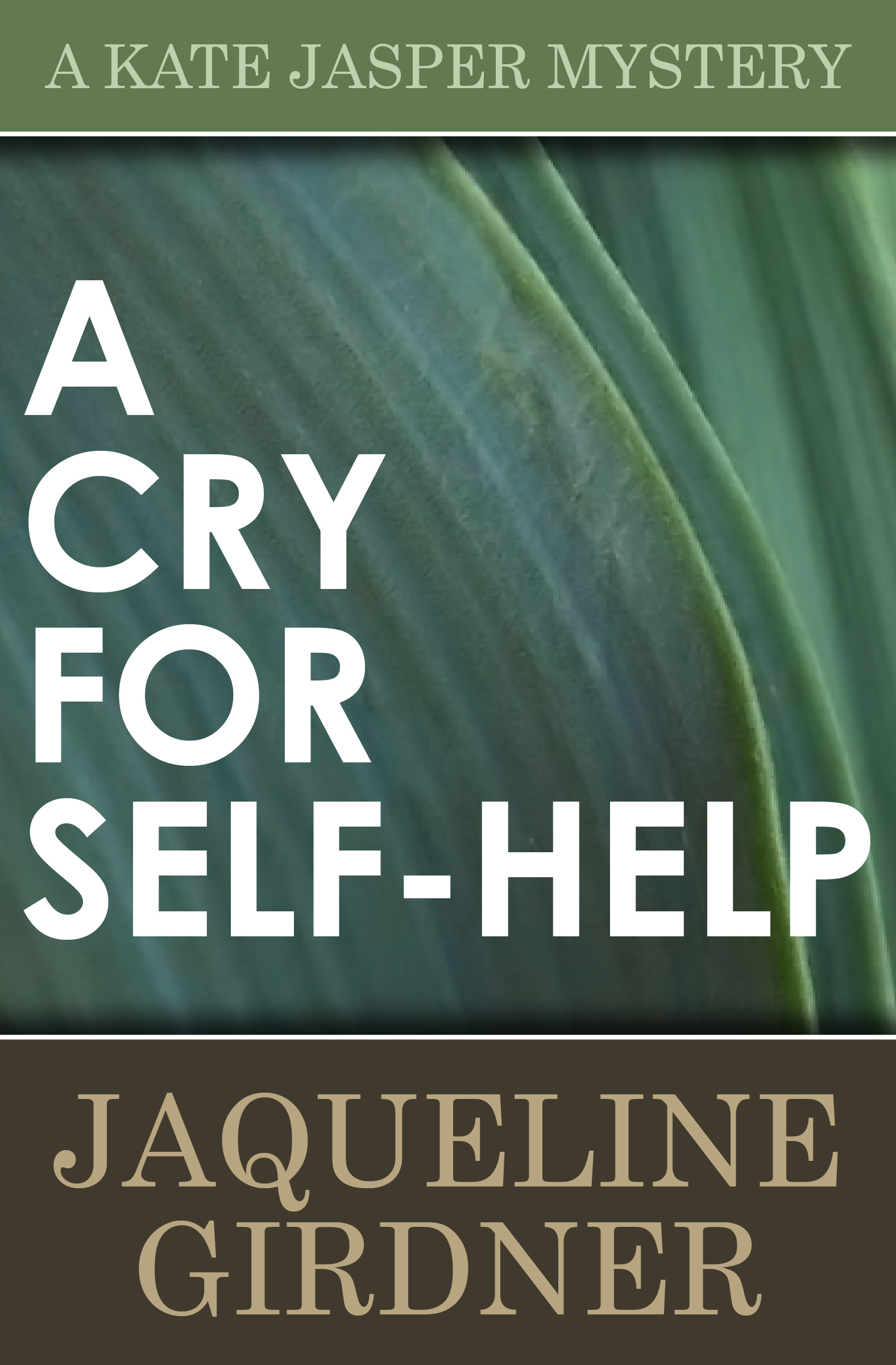 This image is the cover for the book Cry for Self-Help, The Kate Jasper Mysteries