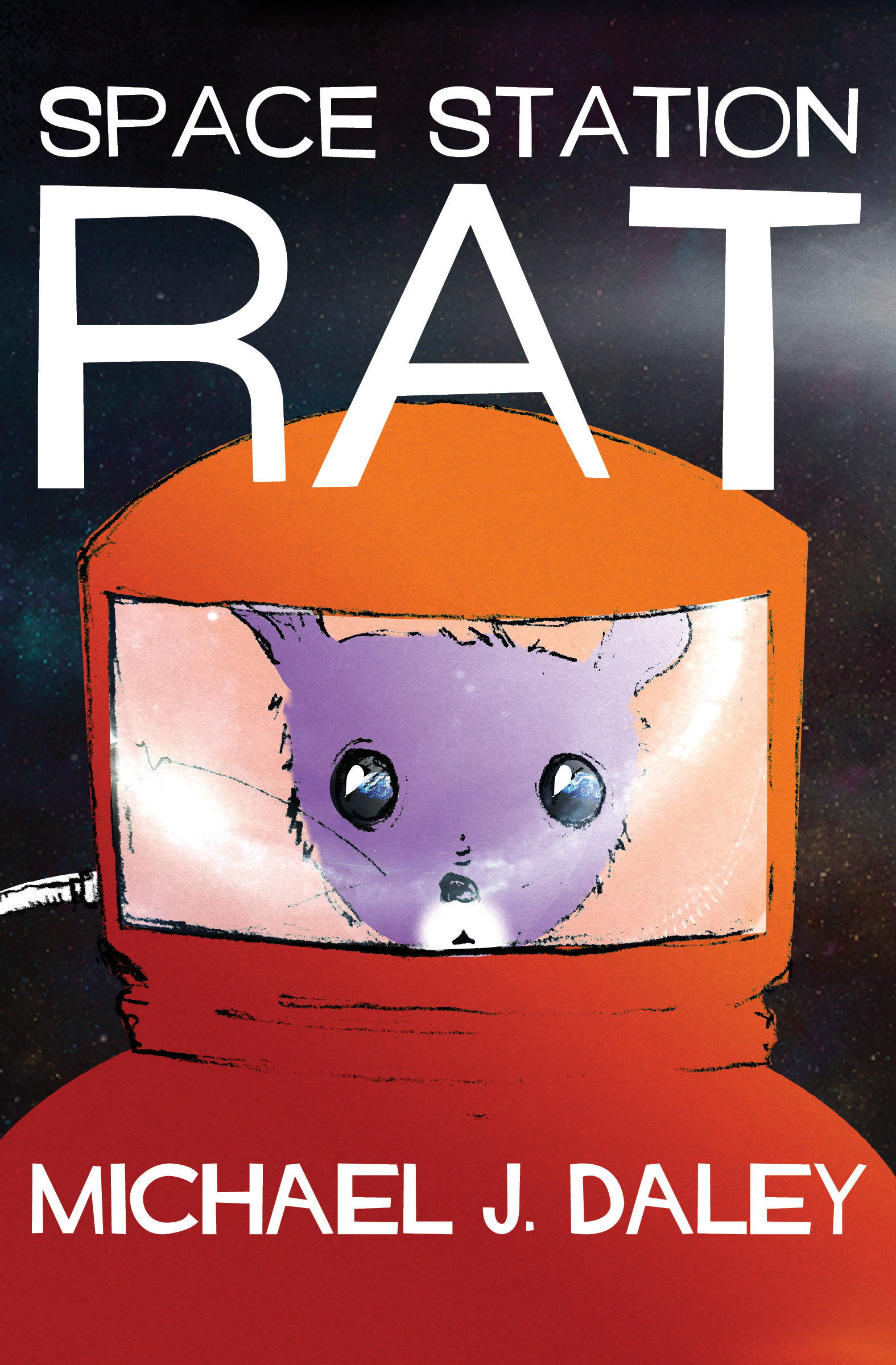 This image is the cover for the book Space Station Rat, Rat & Jeff