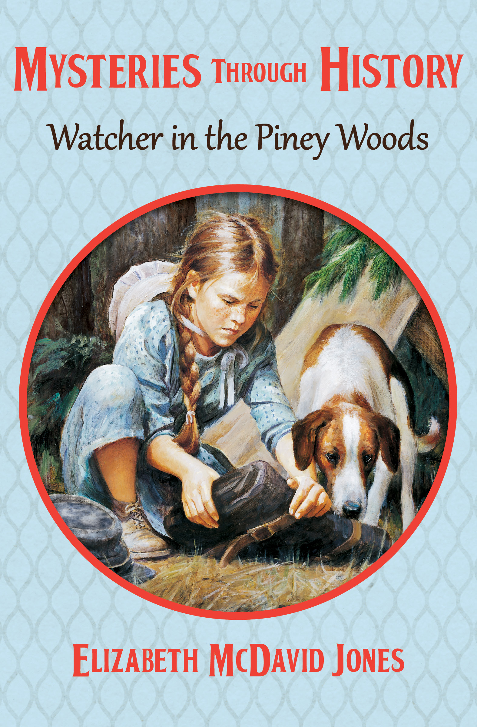 This image is the cover for the book Watcher in the Piney Woods, Mysteries through History