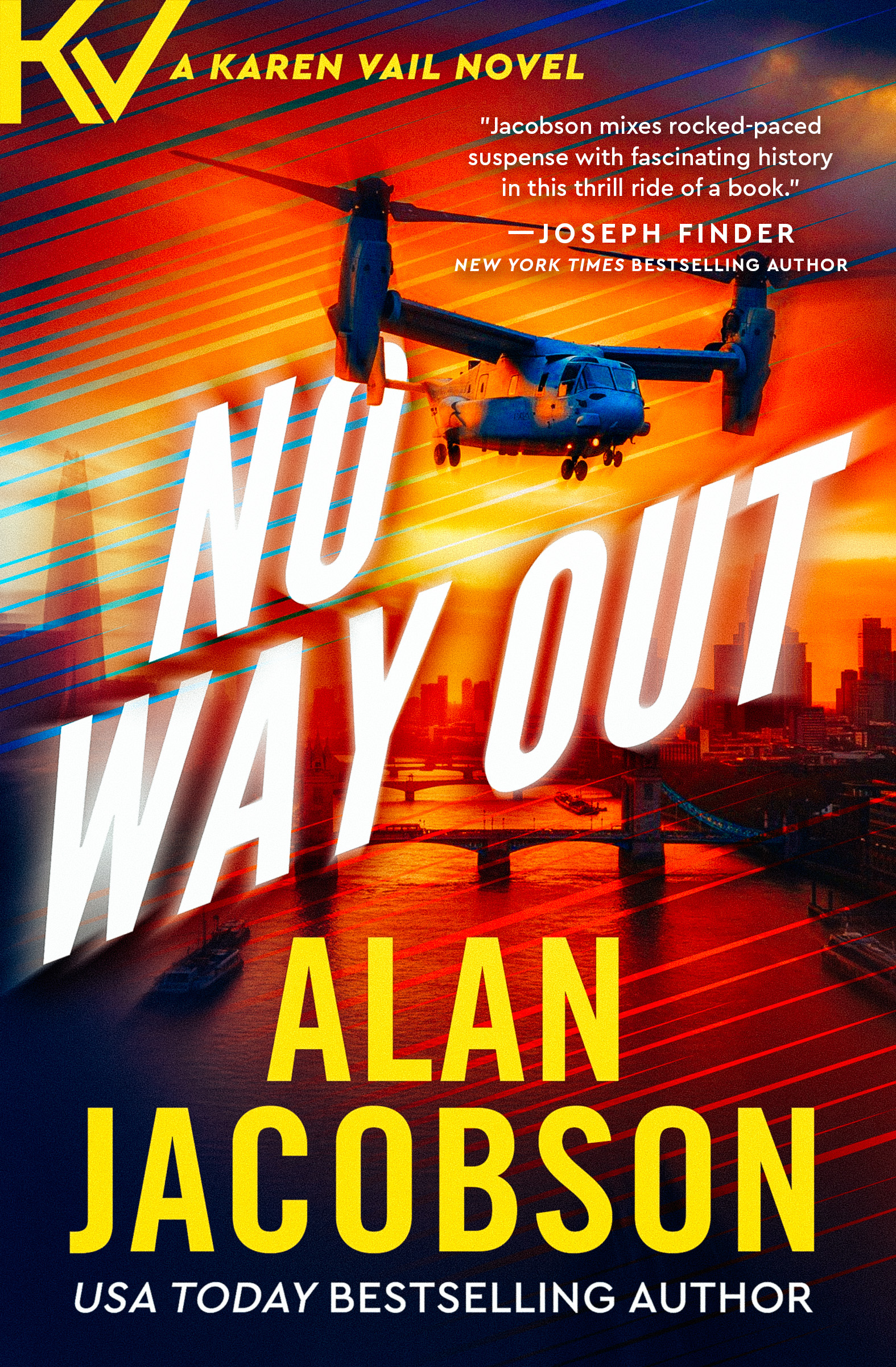 This image is the cover for the book No Way Out, The Karen Vail Novels