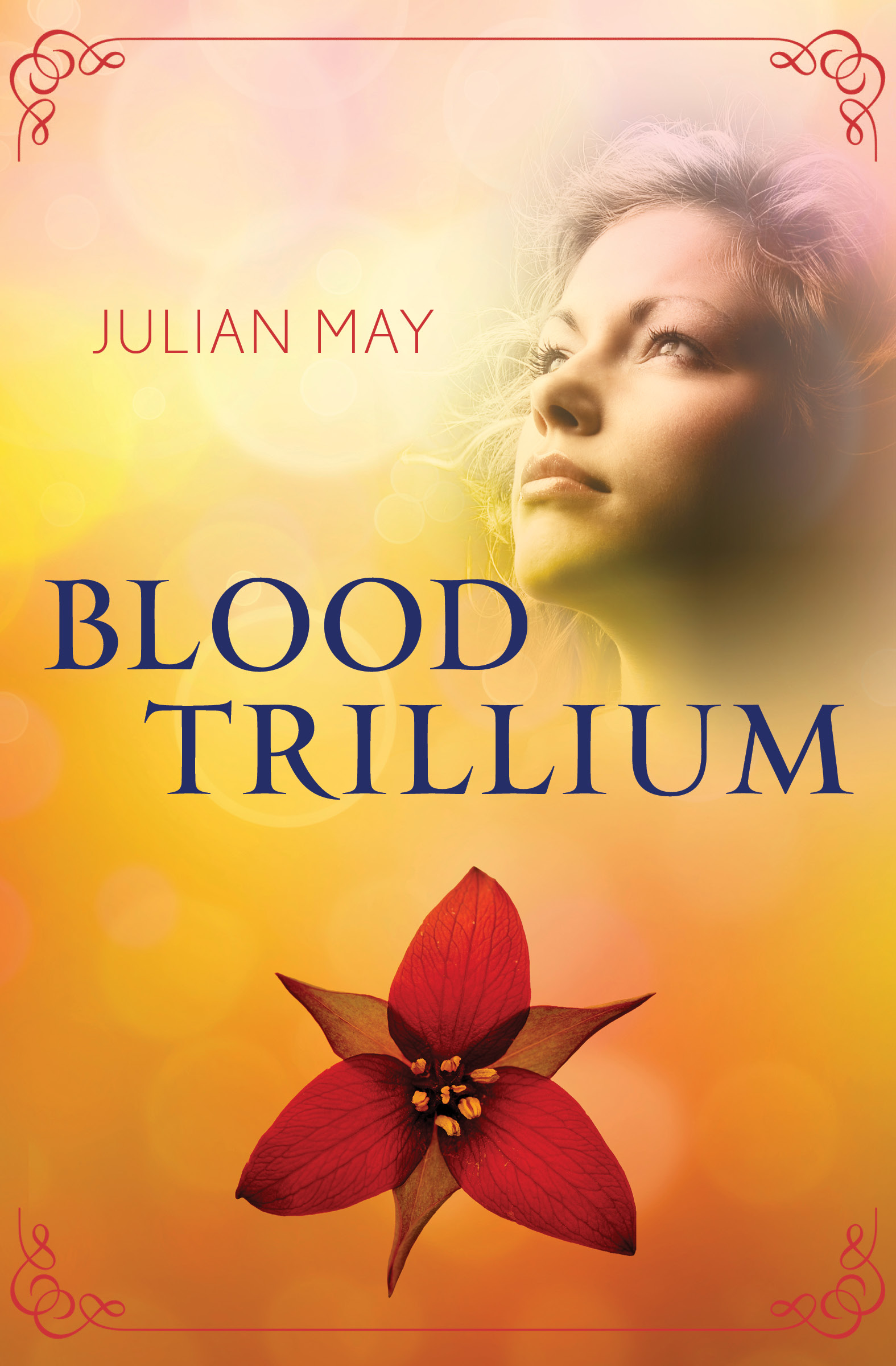 This image is the cover for the book Blood Trillium, The Saga of the Trillium