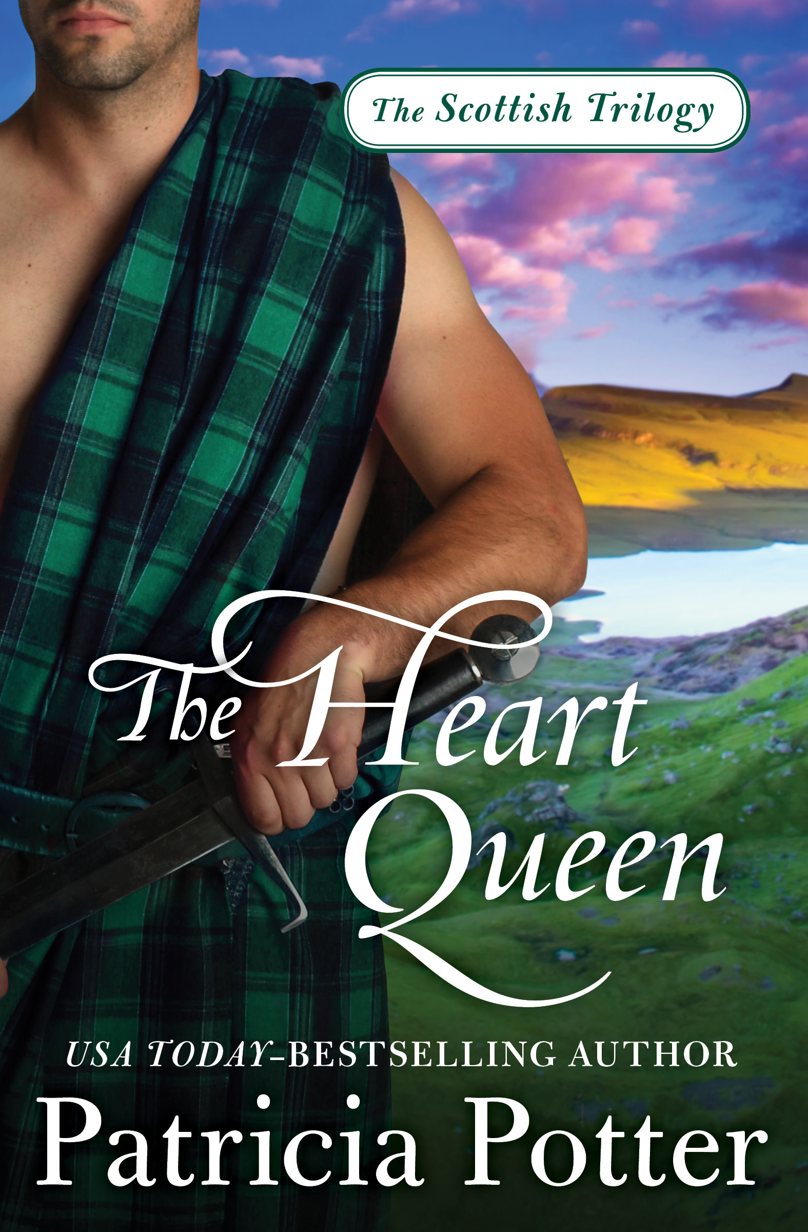 This image is the cover for the book Heart Queen, The Scottish Trilogy