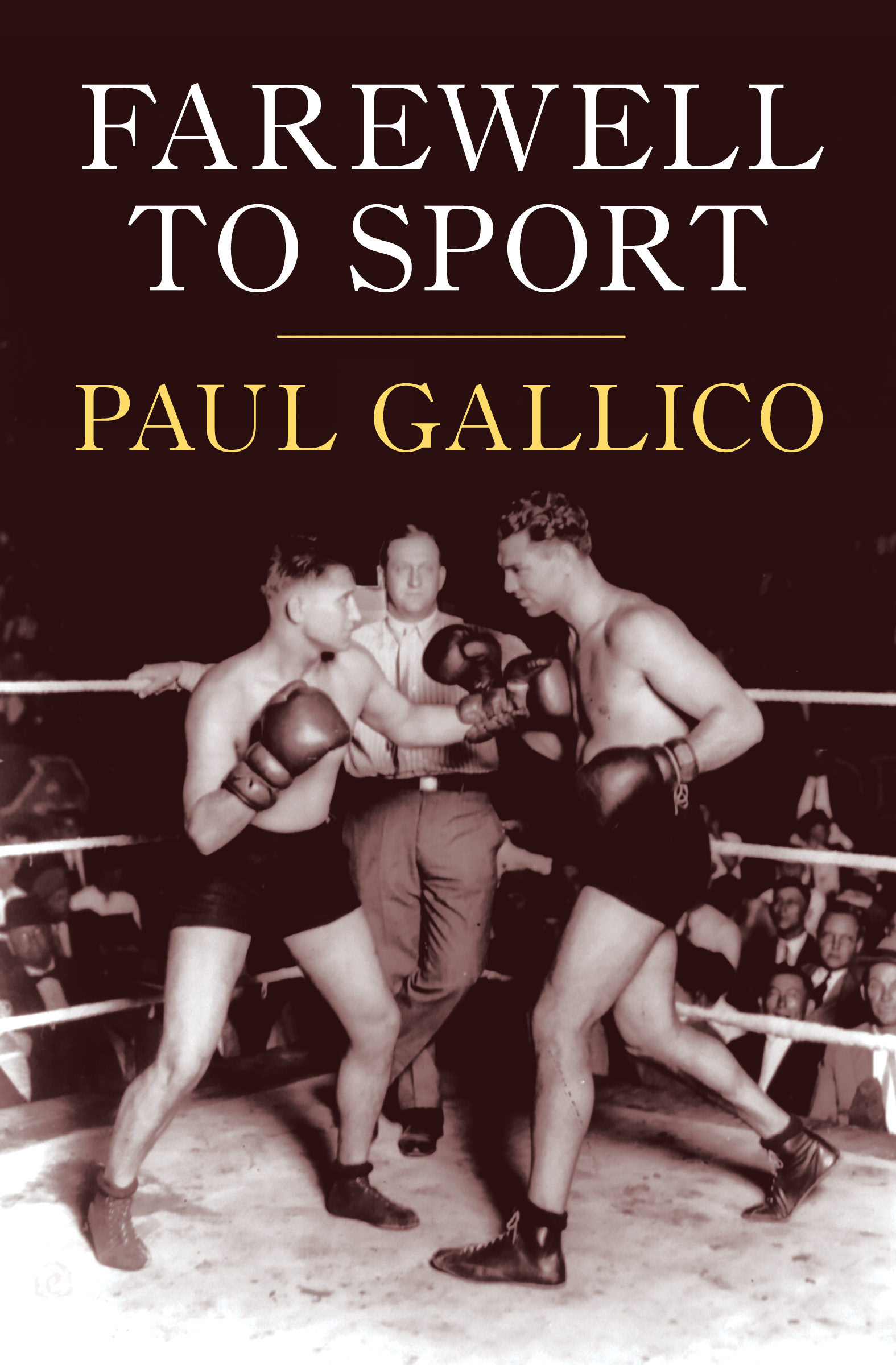 This image is the cover for the book Farewell to Sport