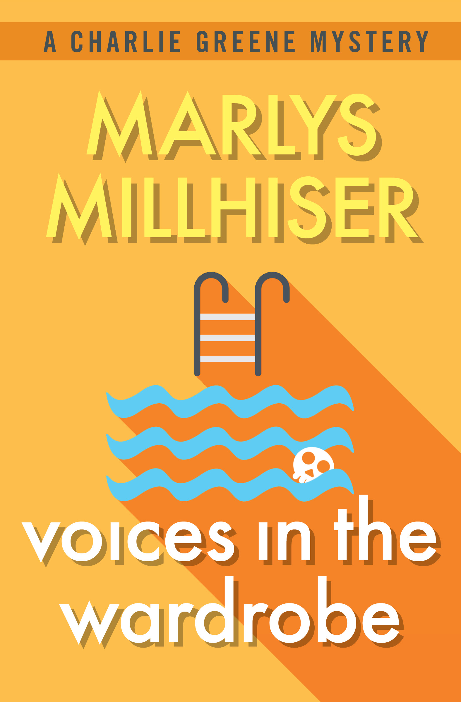 This image is the cover for the book Voices in the Wardrobe, The Charlie Greene Mysteries