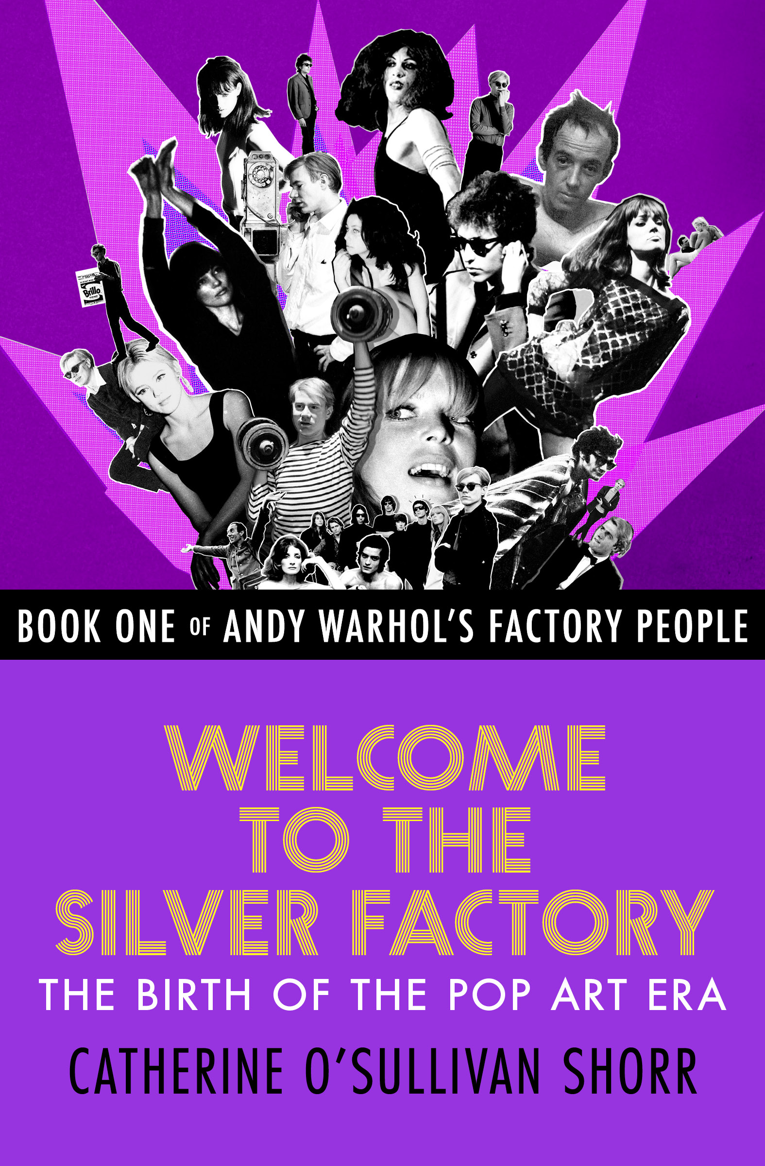 This image is the cover for the book Welcome to the Silver Factory, Andy Warhol's Factory People