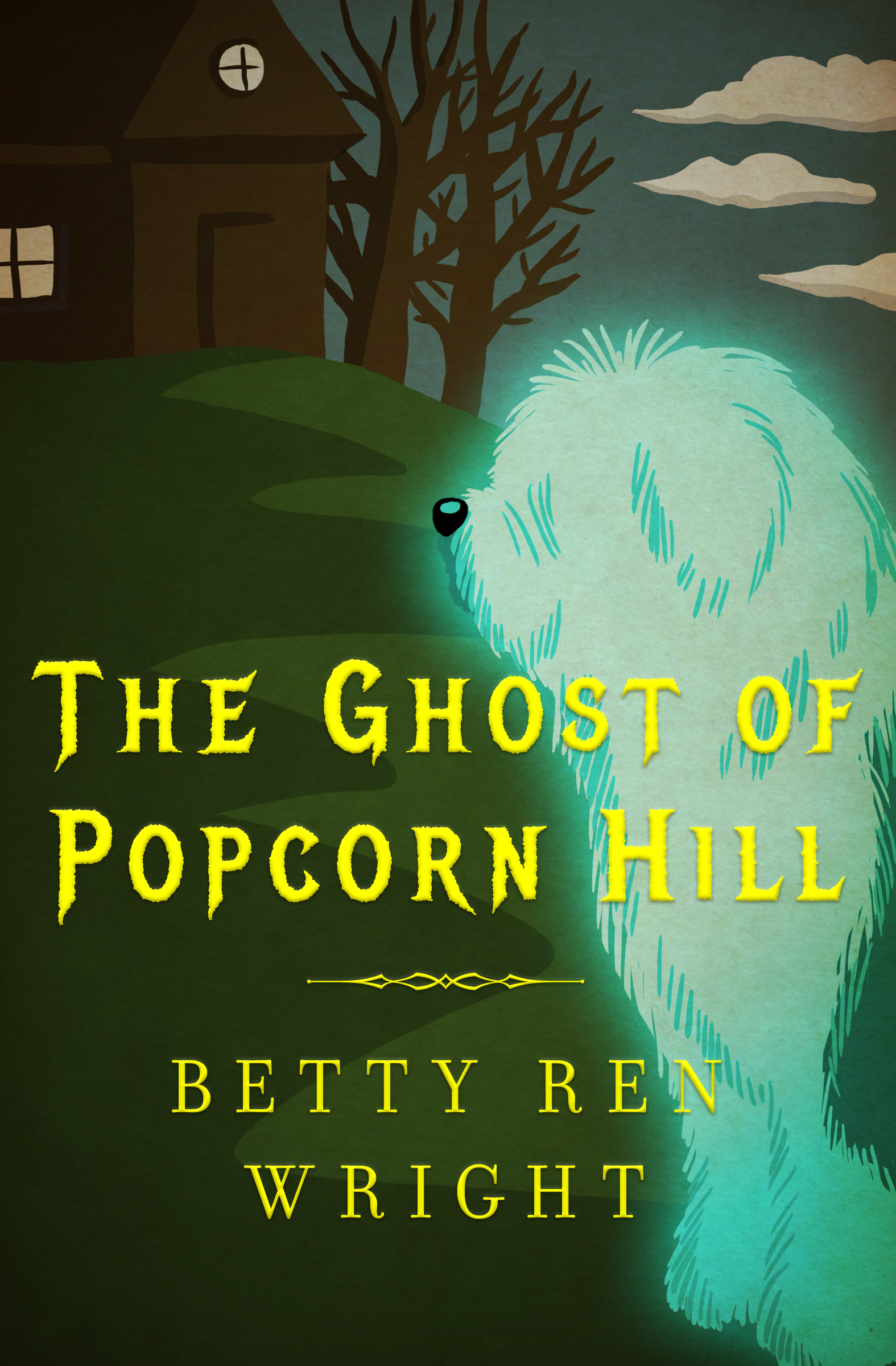 This image is the cover for the book Ghost of Popcorn Hill
