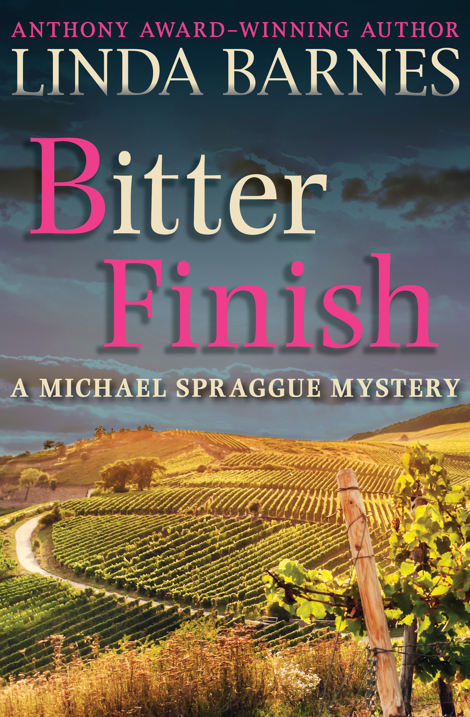 This image is the cover for the book Bitter Finish, The Michael Spraggue Mysteries