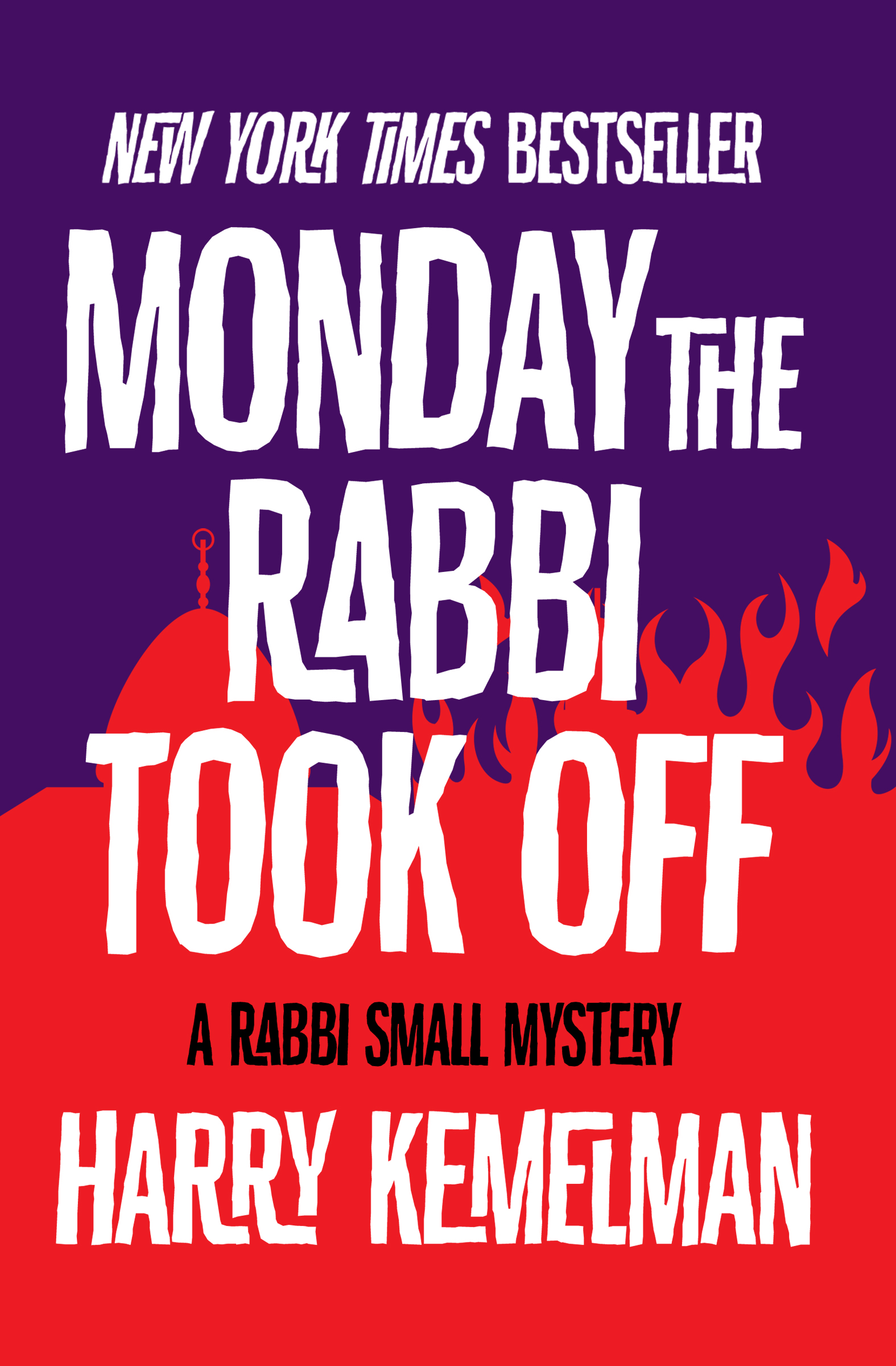 This image is the cover for the book Monday the Rabbi Took Off, The Rabbi Small Mysteries