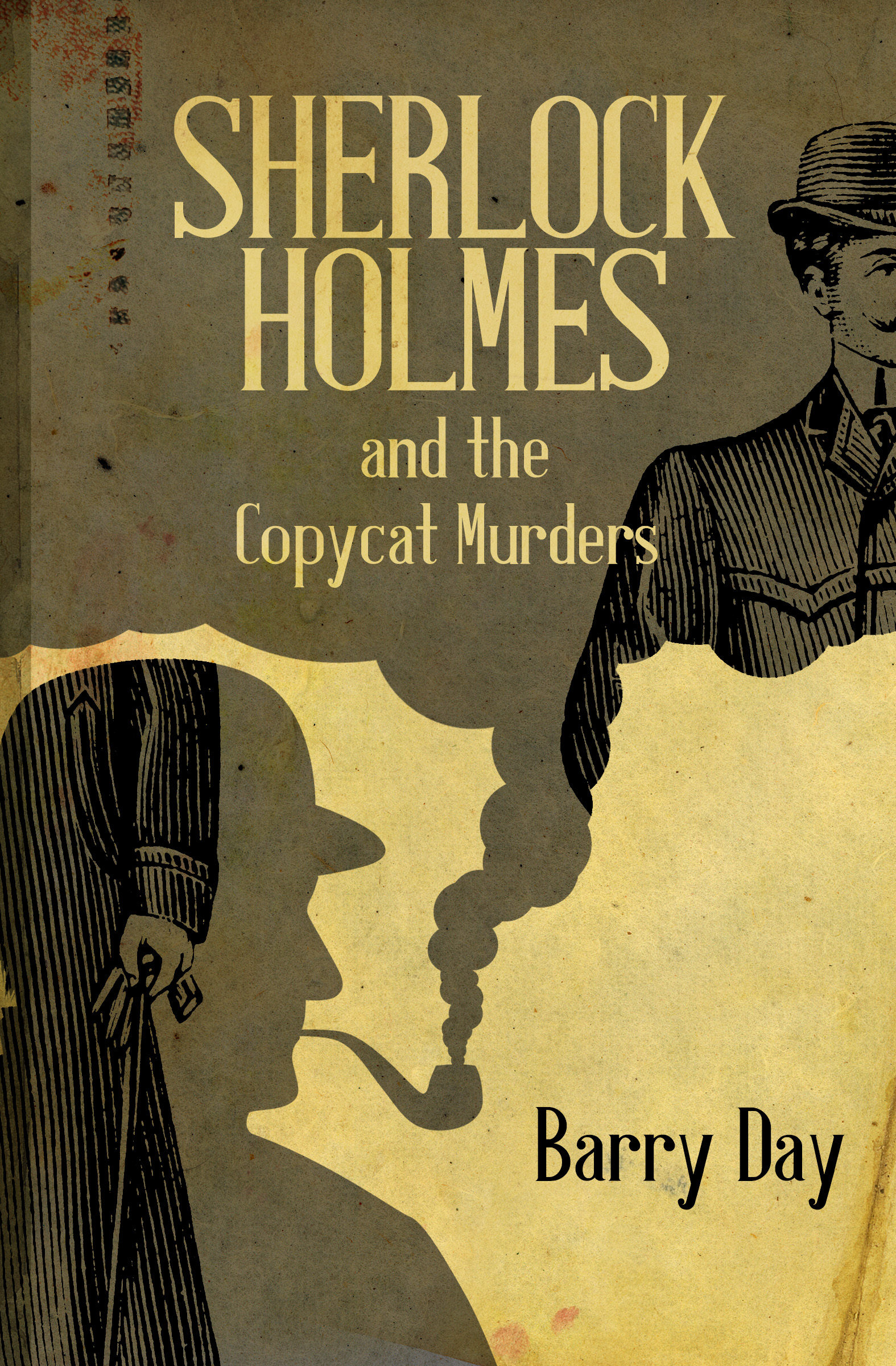 This image is the cover for the book Sherlock Holmes and the Copycat Murders