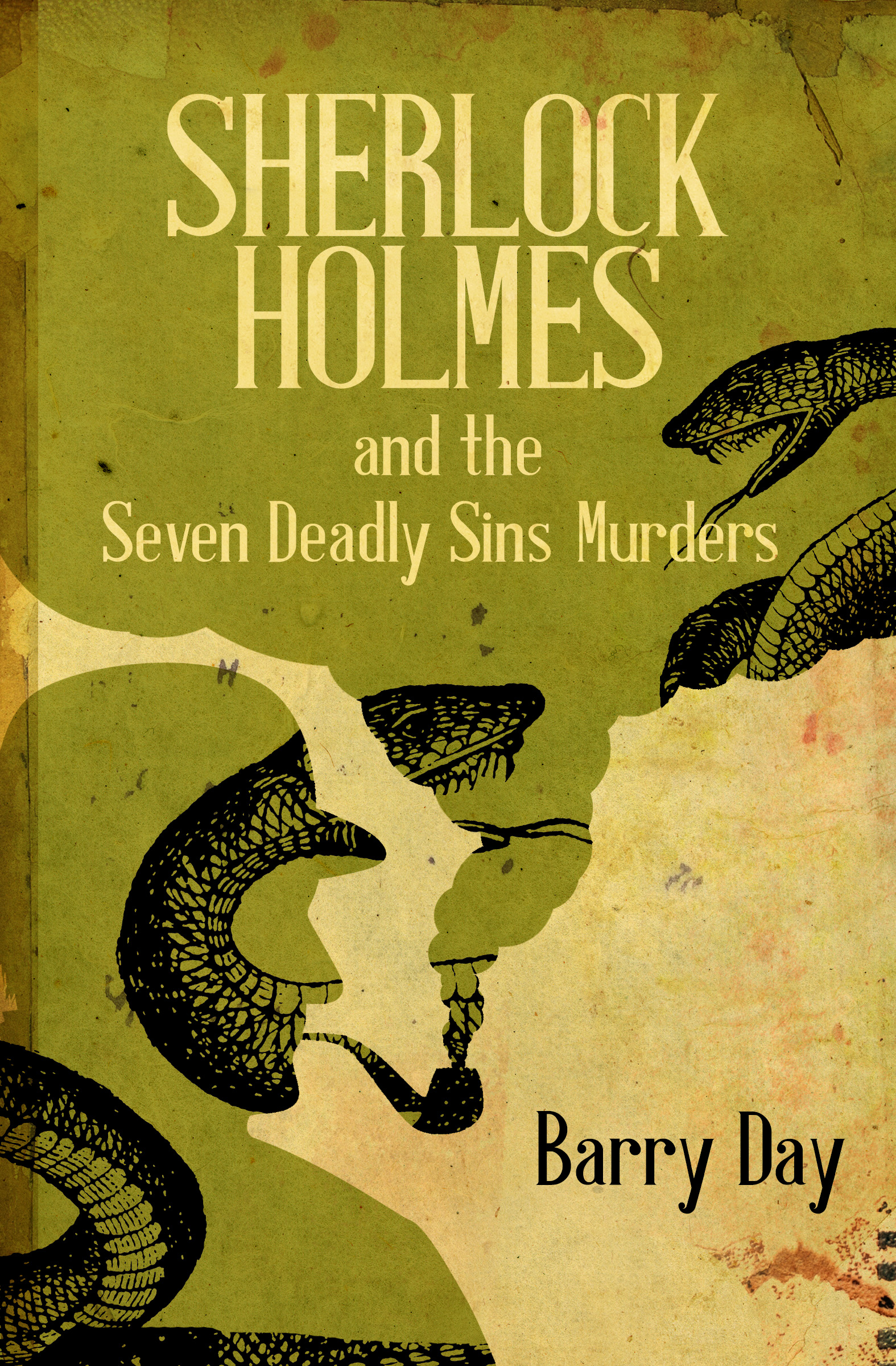 This image is the cover for the book Sherlock Holmes and the Seven Deadly Sins Murders