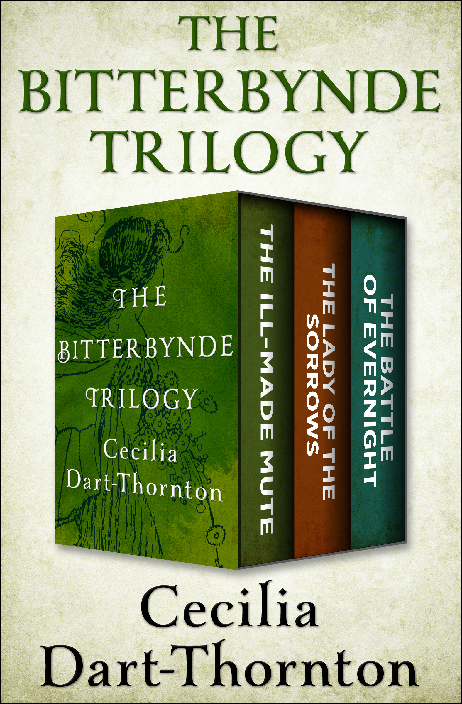 This image is the cover for the book Bitterbynde Trilogy, The Bitterbynde Trilogy