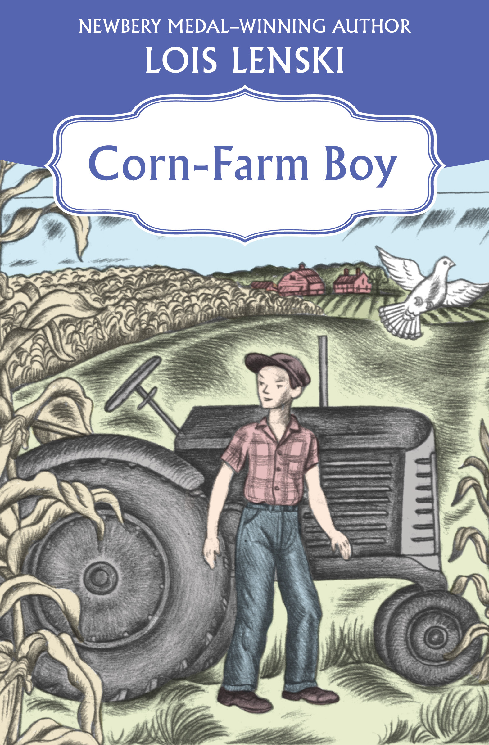 This image is the cover for the book Corn-Farm Boy