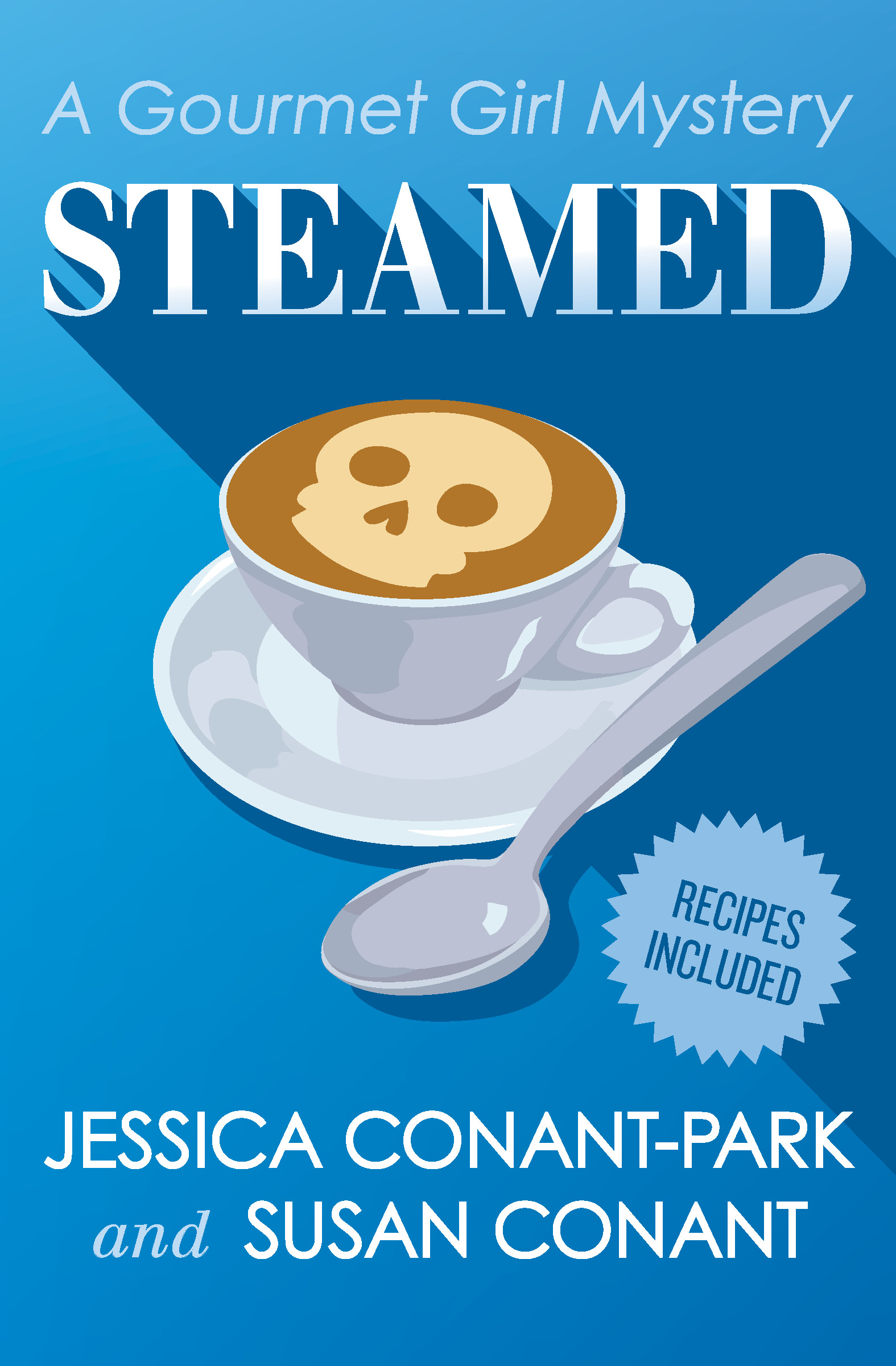 This image is the cover for the book Steamed, The Gourmet Girl Mysteries