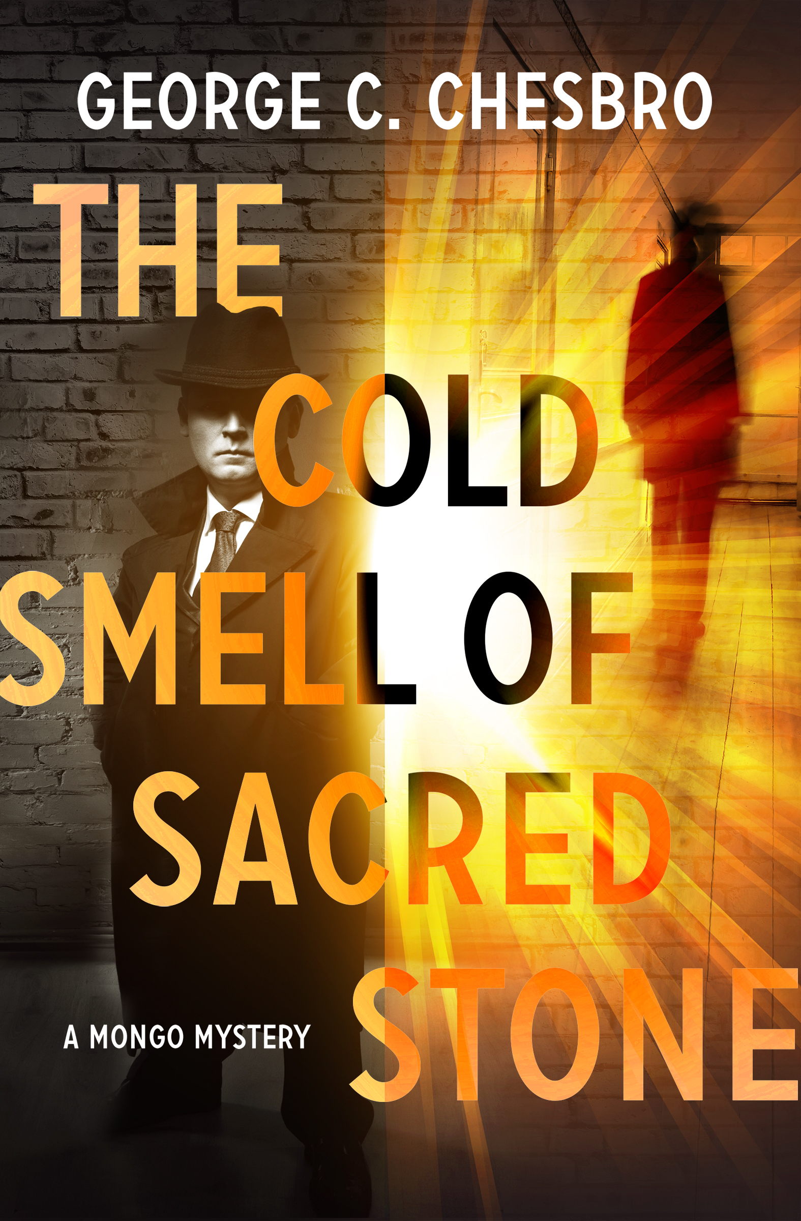 This image is the cover for the book Cold Smell of Sacred Stone, The Mongo Mysteries