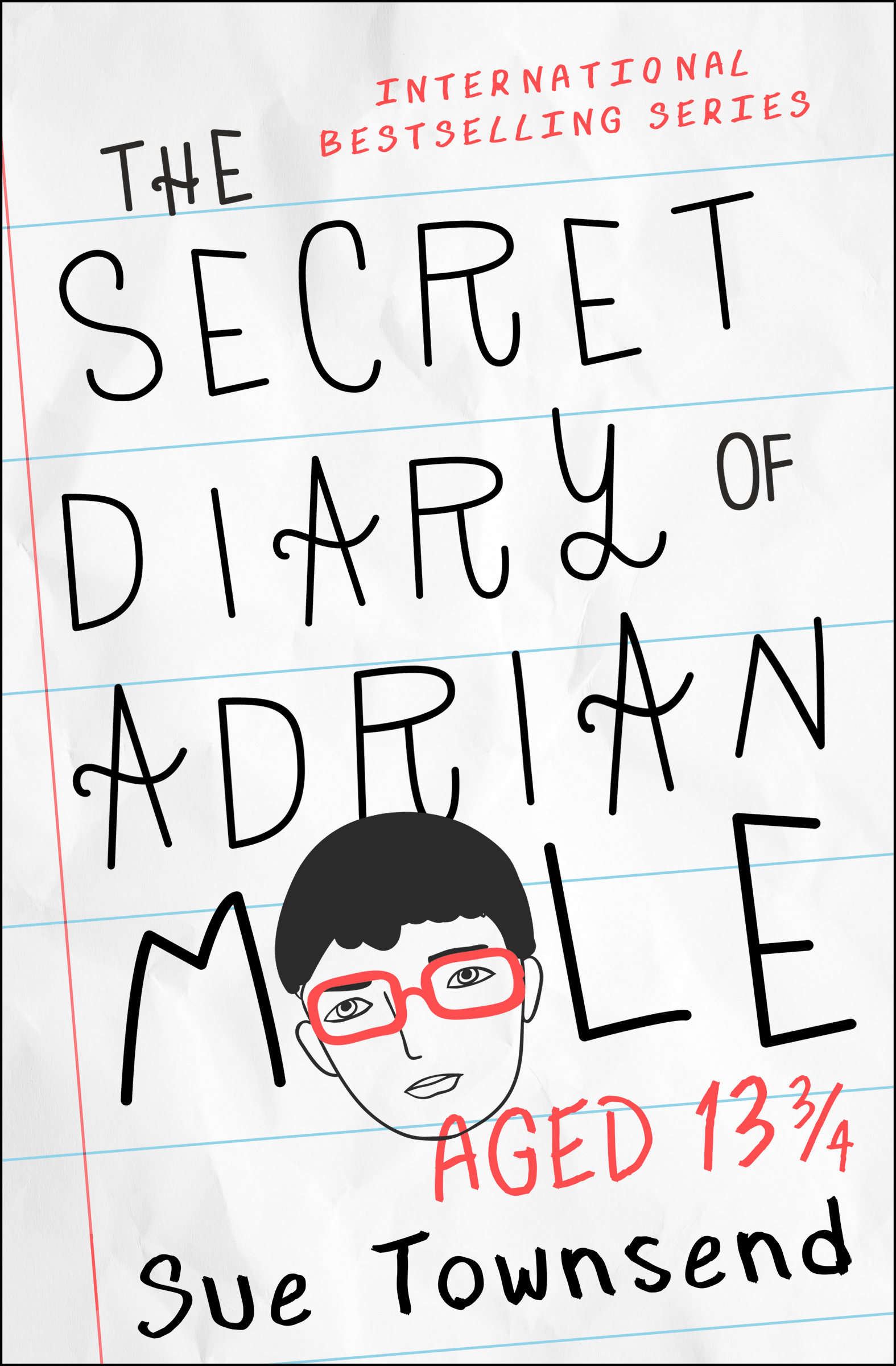 This image is the cover for the book Secret Diary of Adrian Mole, Aged 13 3/4, The Adrian Mole Series