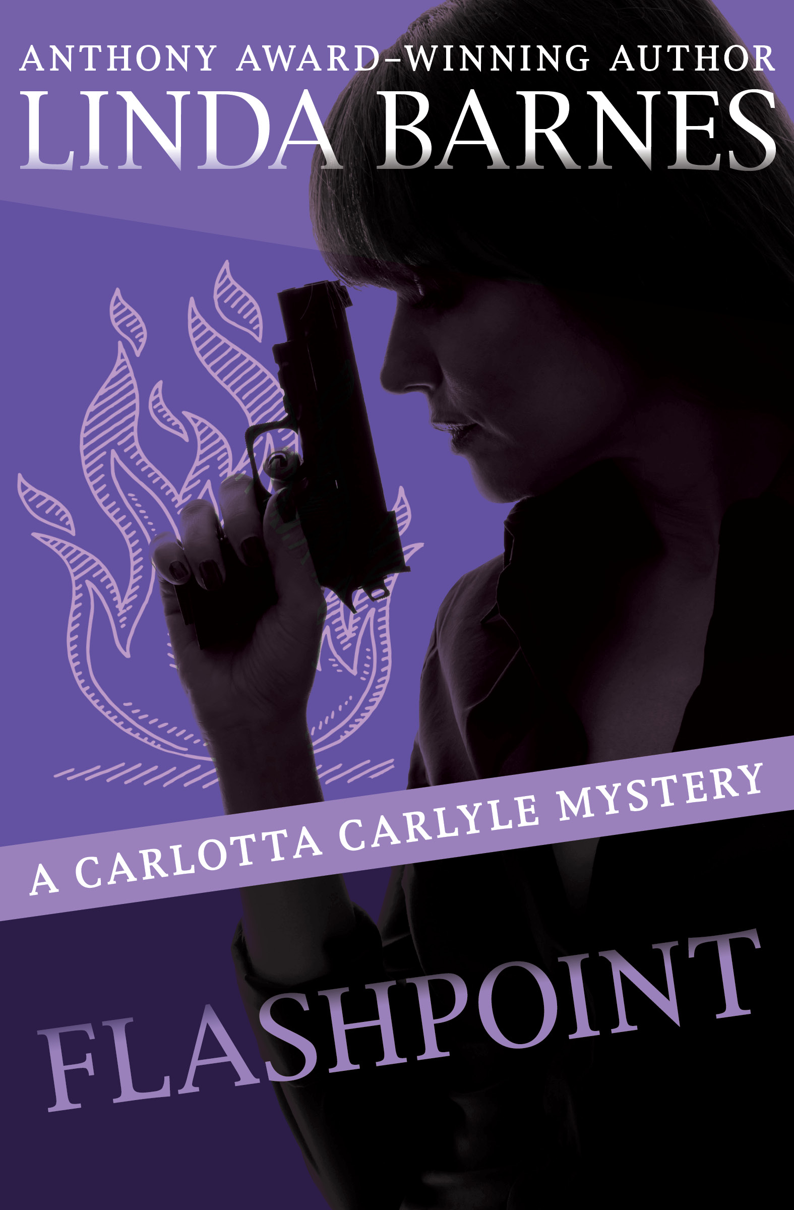 This image is the cover for the book Flashpoint, The Carlotta Carlyle Mysteries