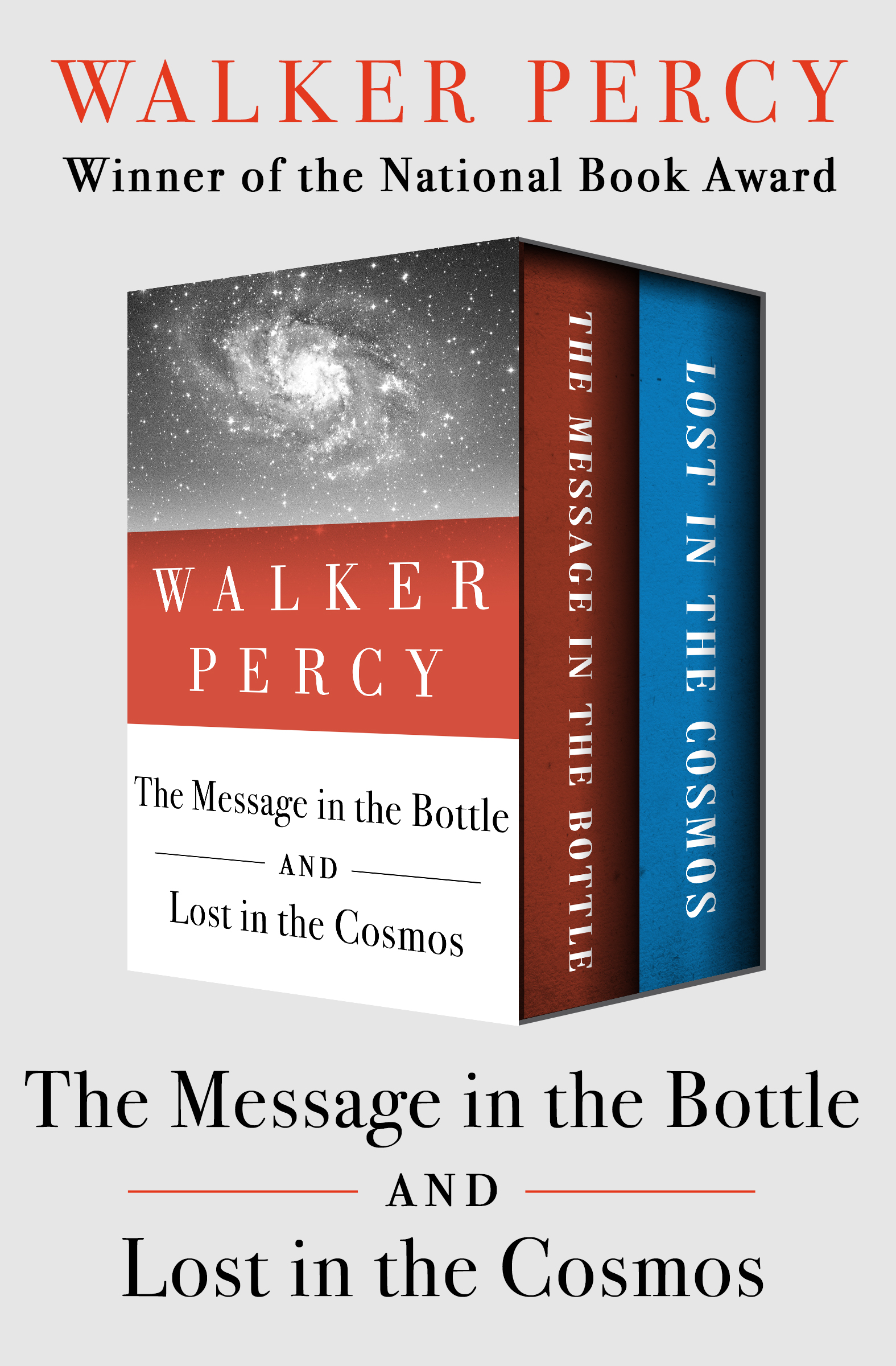 This image is the cover for the book Message in the Bottle and Lost in the Cosmos