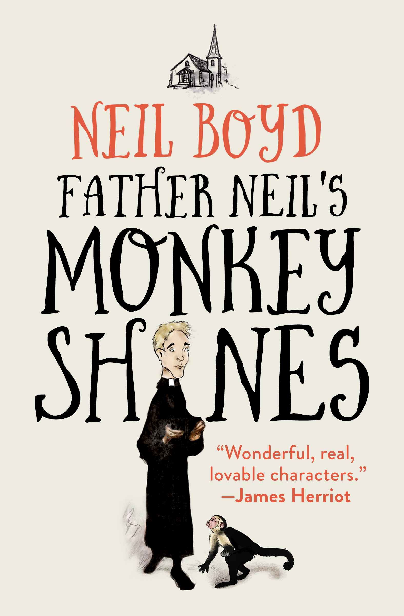 This image is the cover for the book Father Neil's Monkeyshines, Bless Me, Father