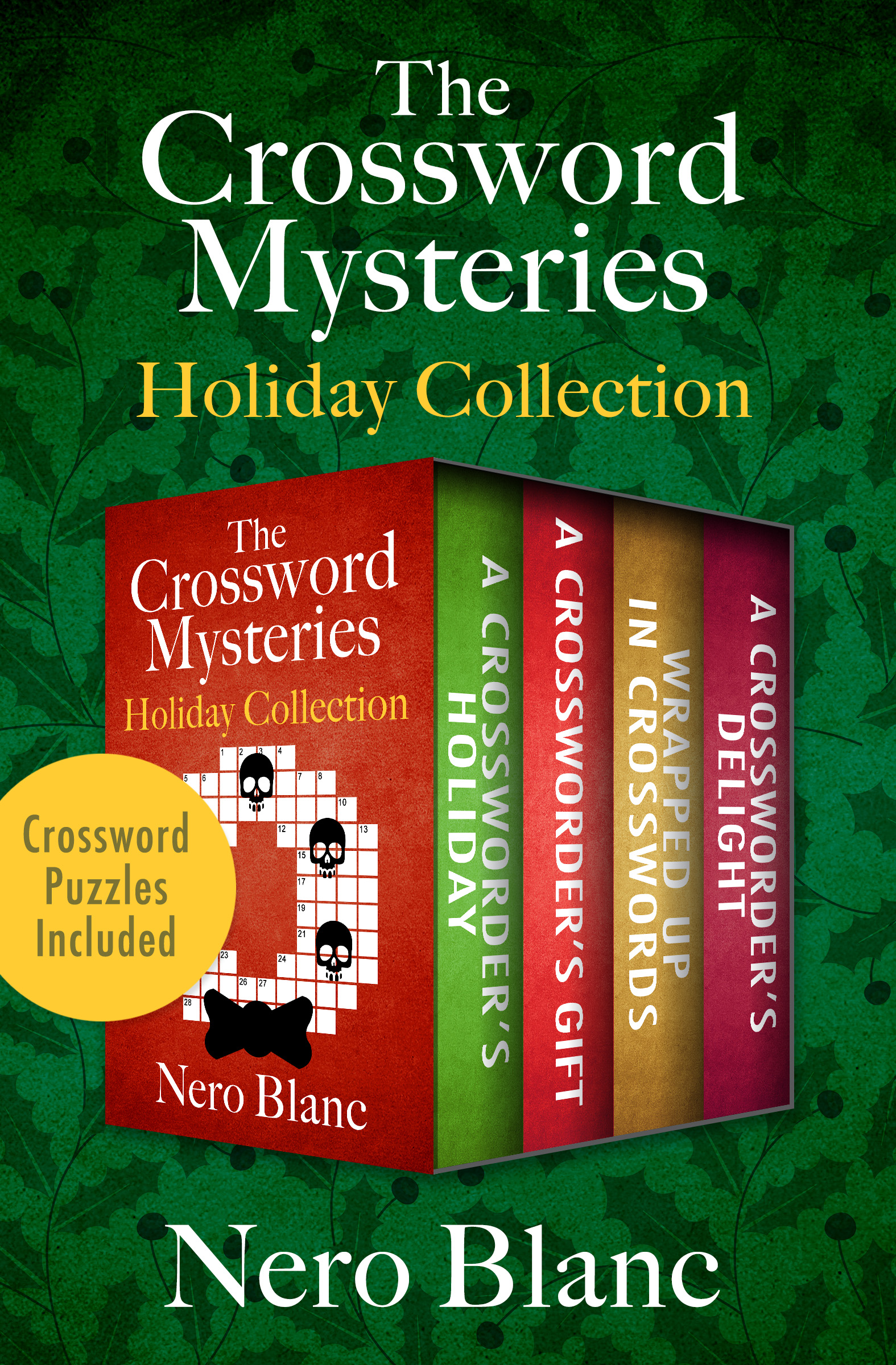 This image is the cover for the book Crossword Mysteries Holiday Collection, Crossword Mysteries