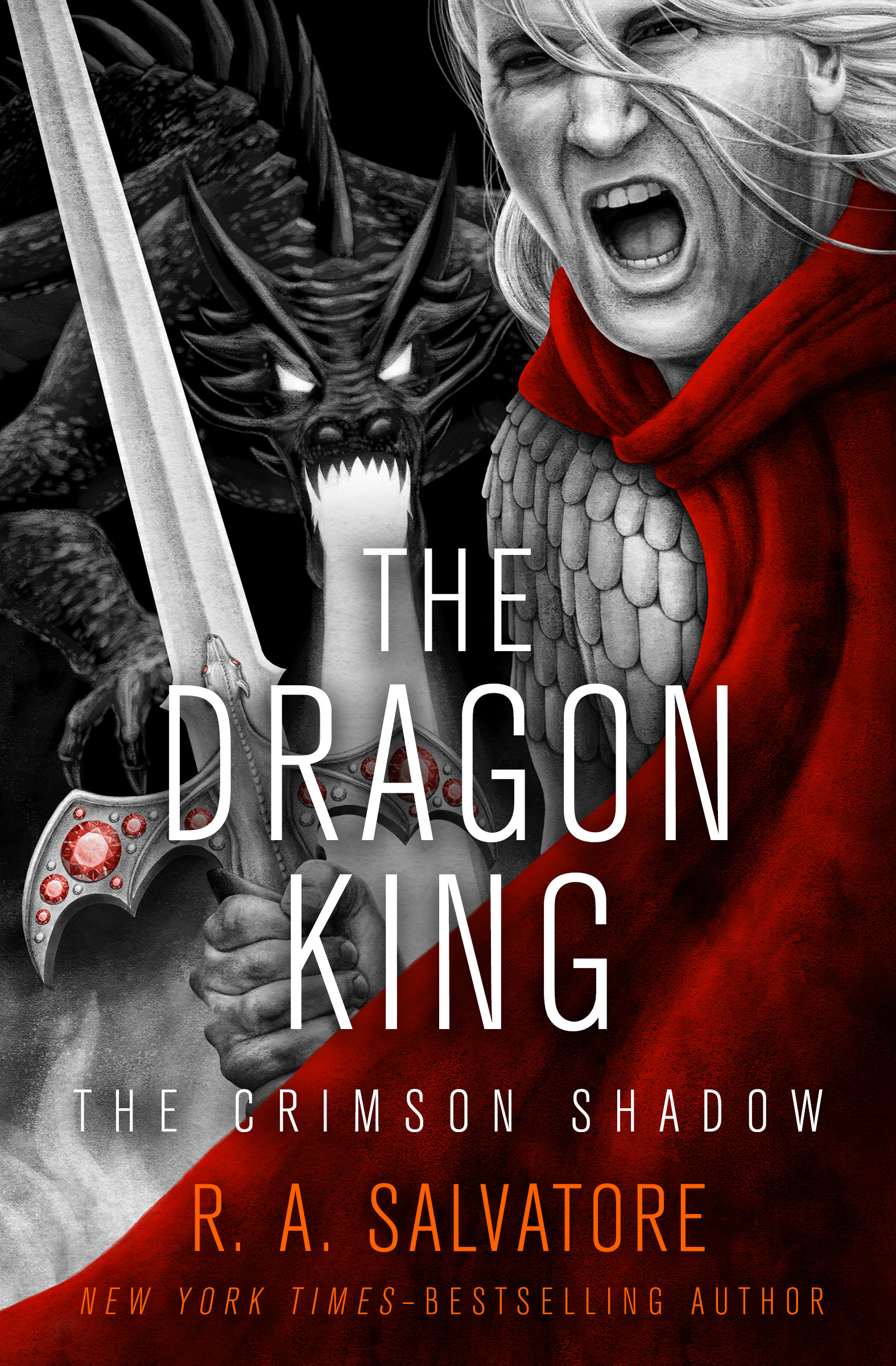 This image is the cover for the book Dragon King, The Crimson Shadow