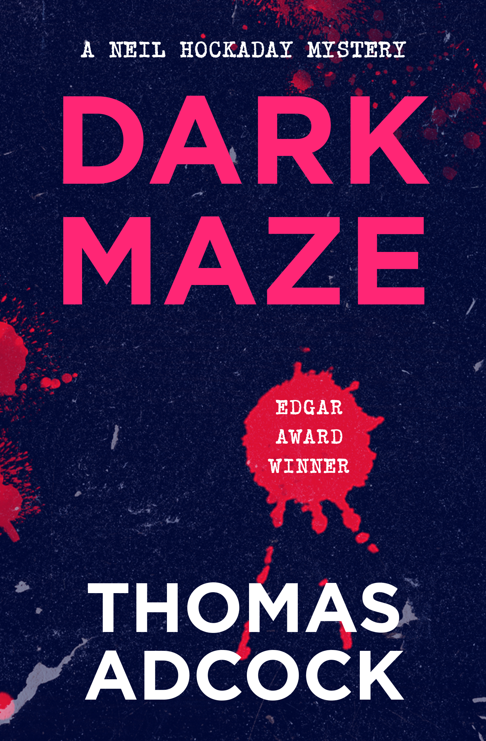 This image is the cover for the book Dark Maze, The Neil Hockaday Mysteries