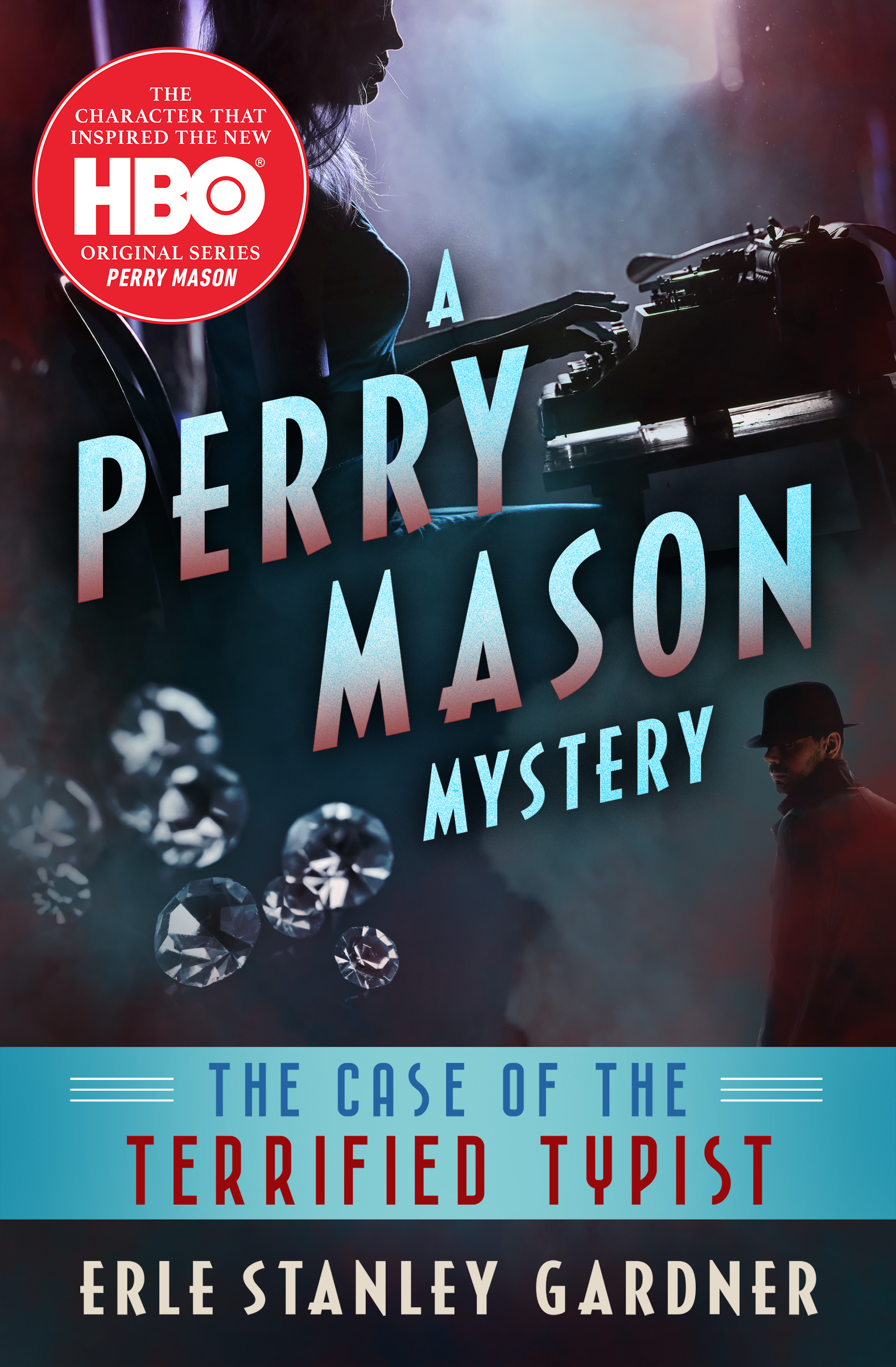 This image is the cover for the book Case of the Terrified Typist, The Perry Mason Mysteries